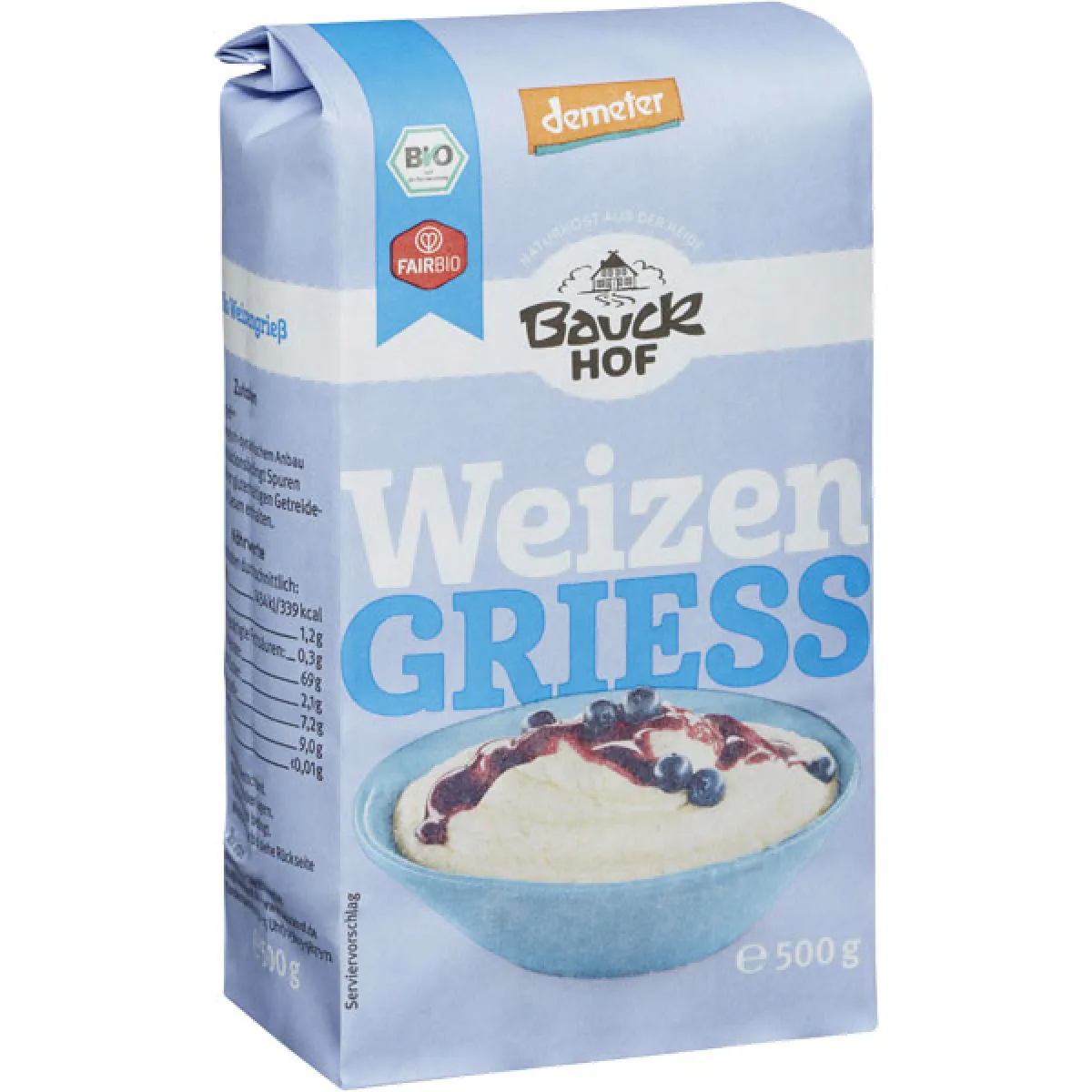 Bauck Mühle Weizen-Grieß 500 g