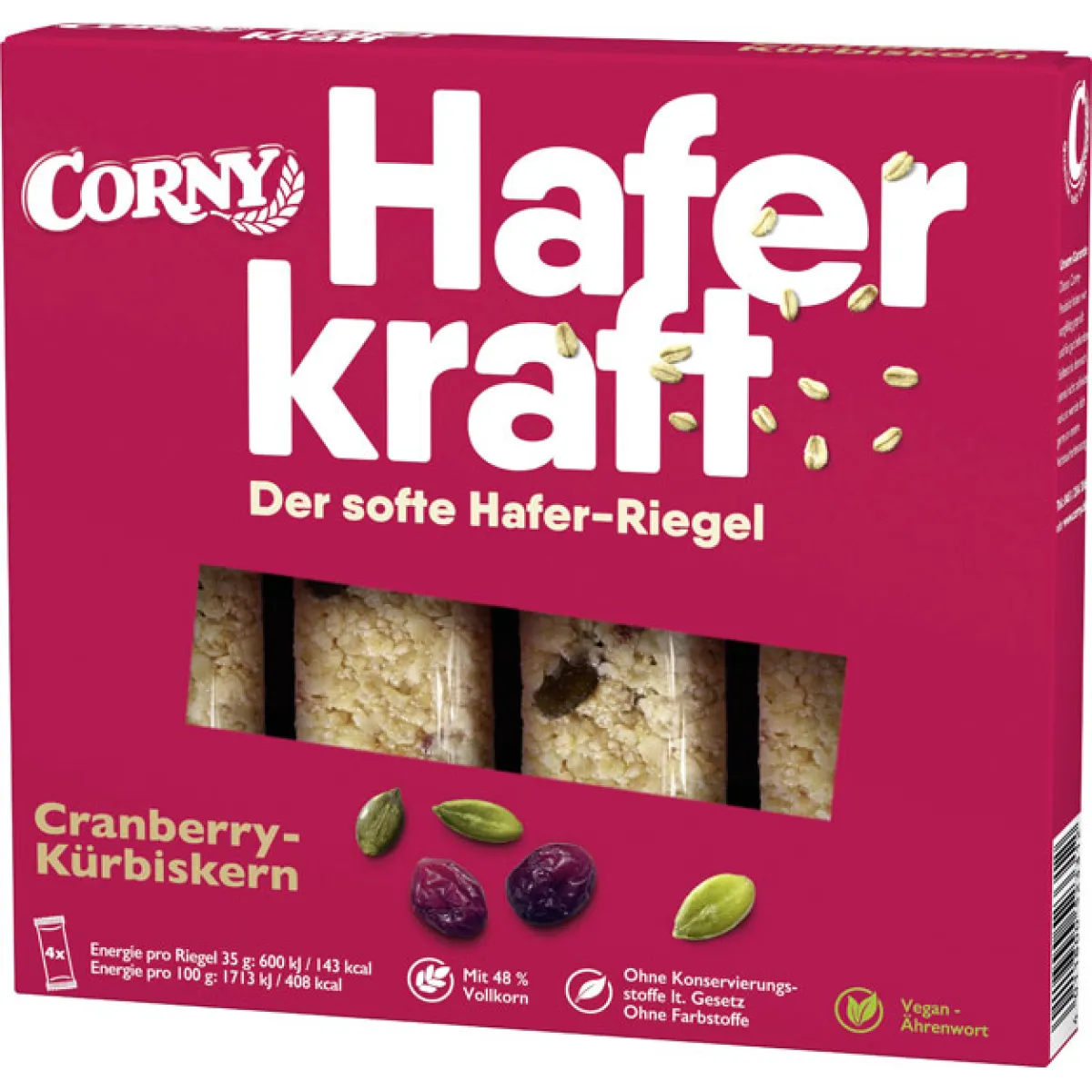 Corny Haferkraft Cranberry-Kürbiskern 140 g