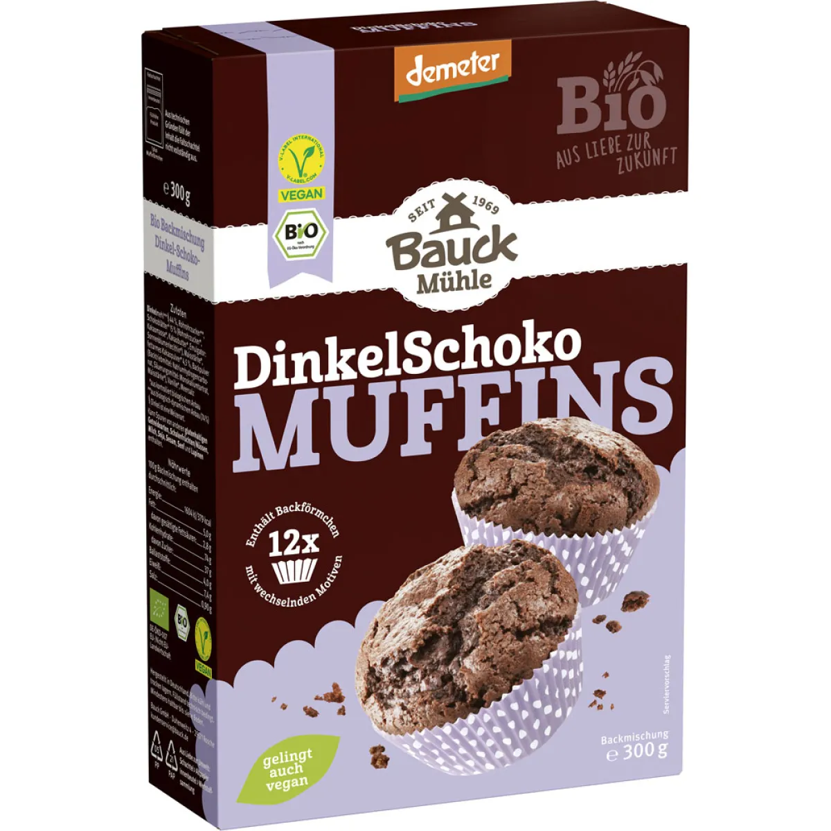 Bauck Mühle Dinkel Schoko Muffins 300 g