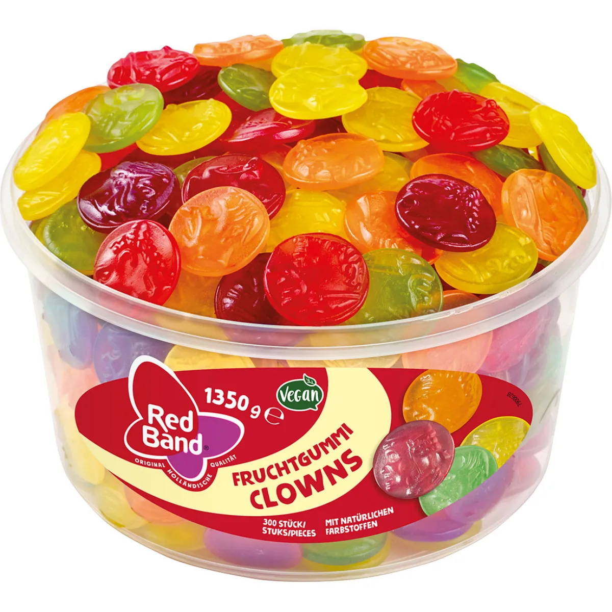 Red Band Fruchtgummi Clowns 300 Stück 1350 g