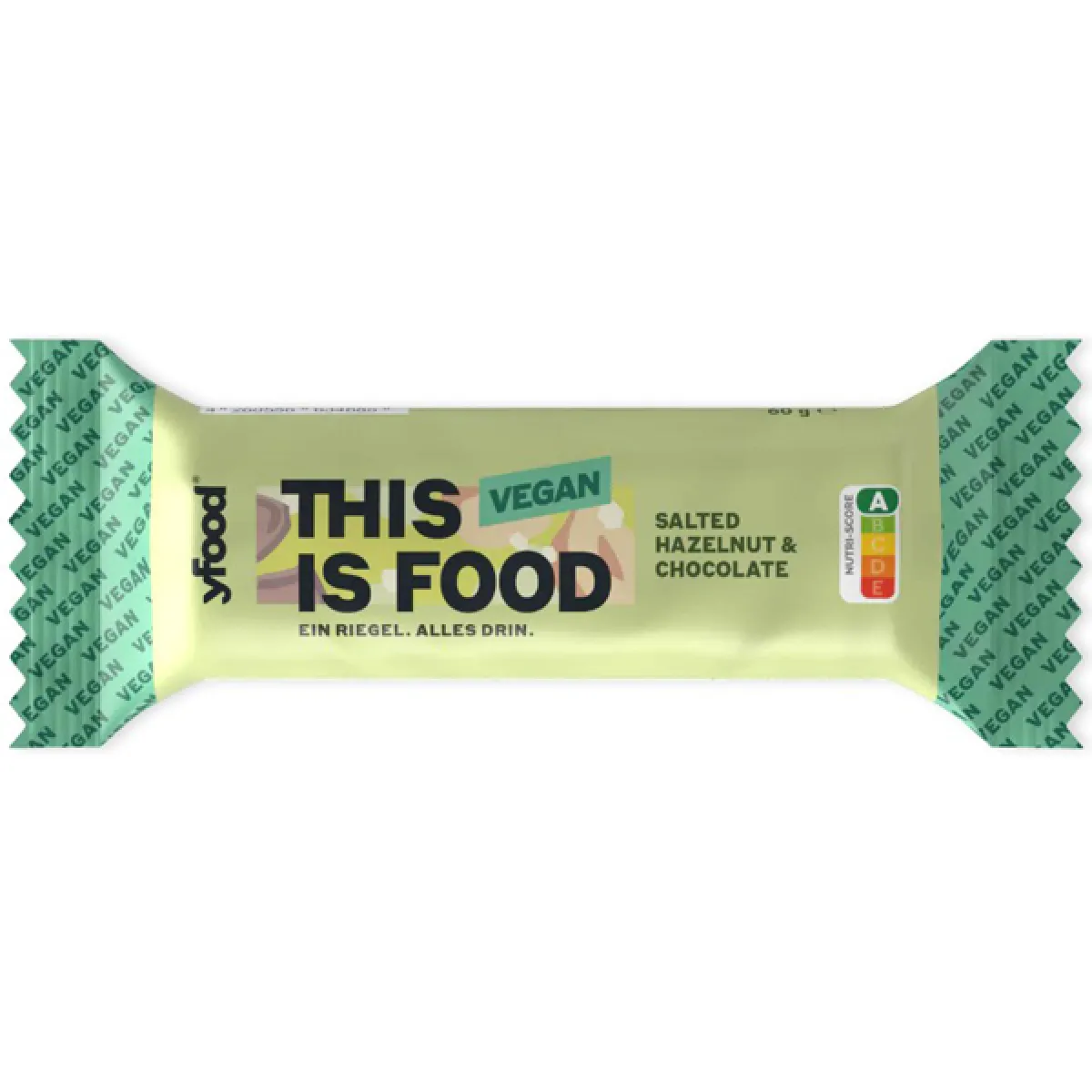 yfood Riegel Salted Hazelnut & Chocolate 60 g