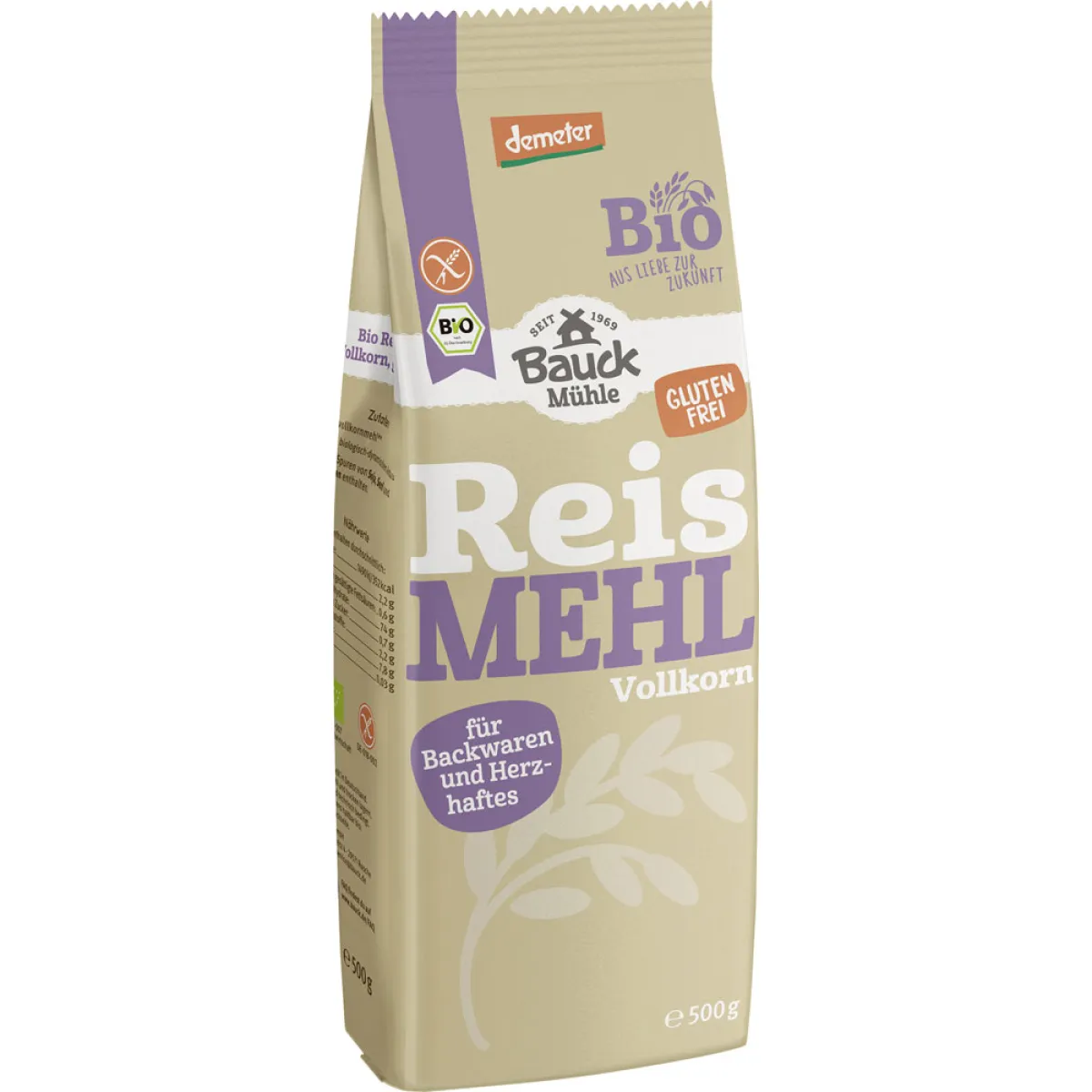 Bauck Mühle Reismehl 500 g