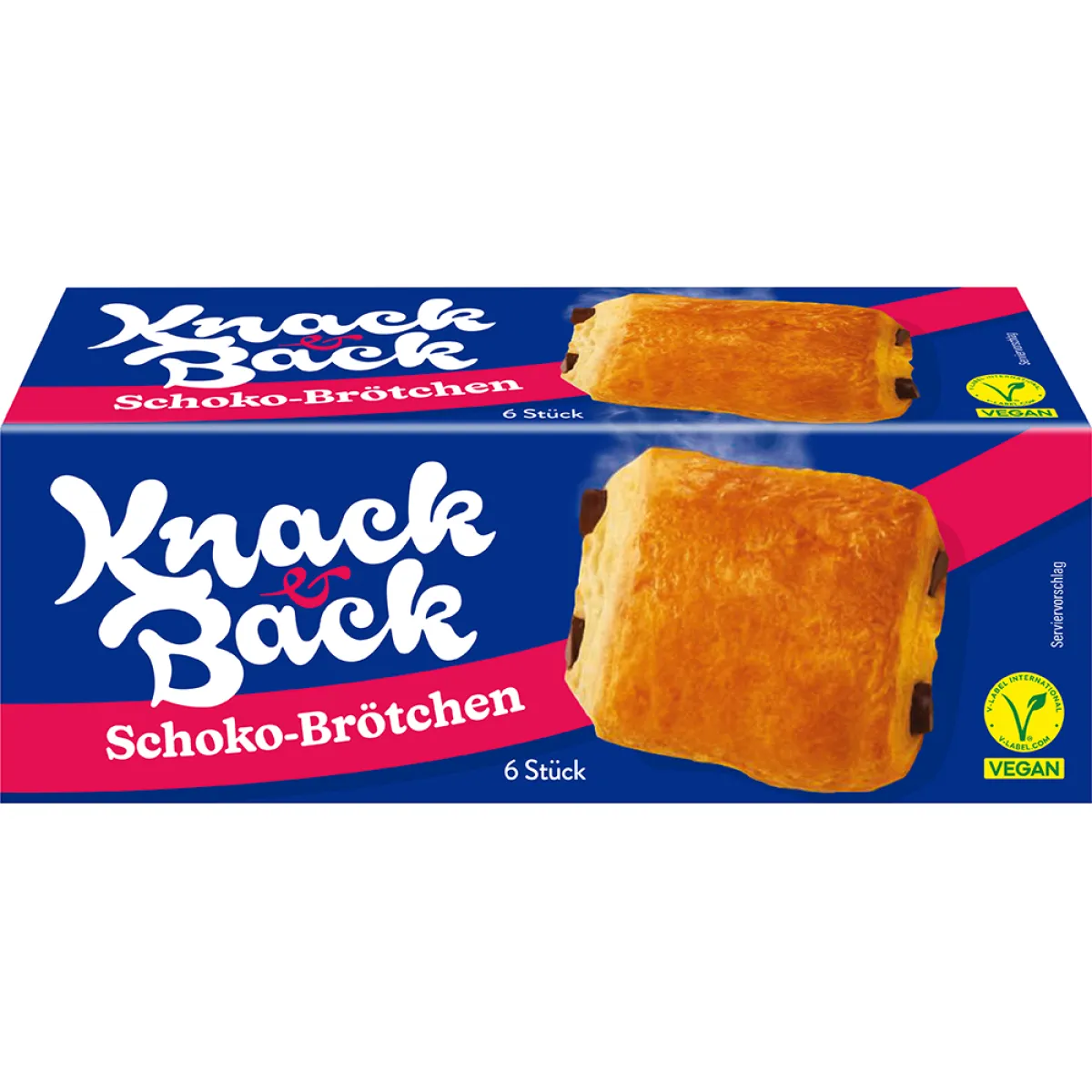 Knack & Back Schoko-Brötchen 6 Stück 275 g