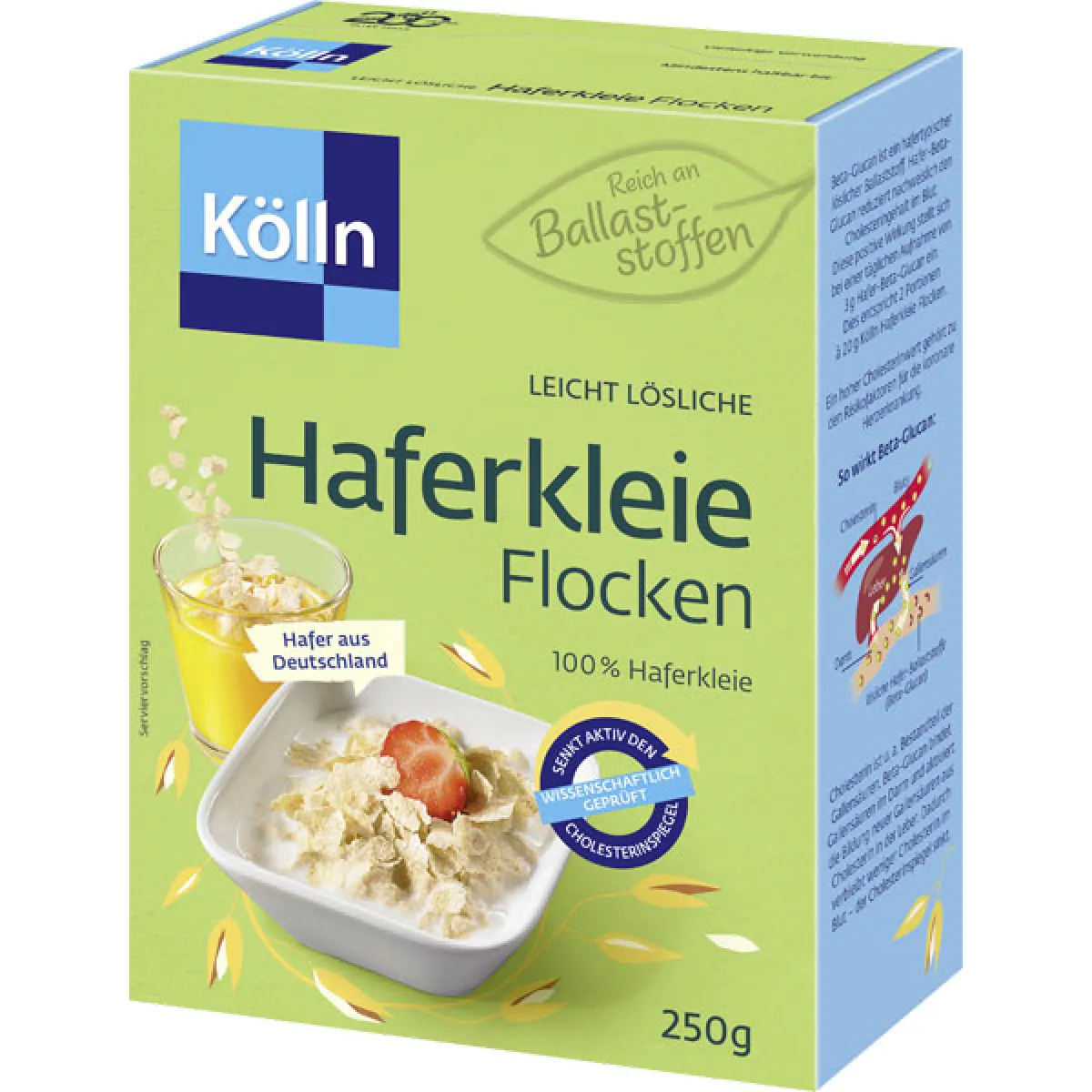 Kölln Haferkleie Flocken 250 g