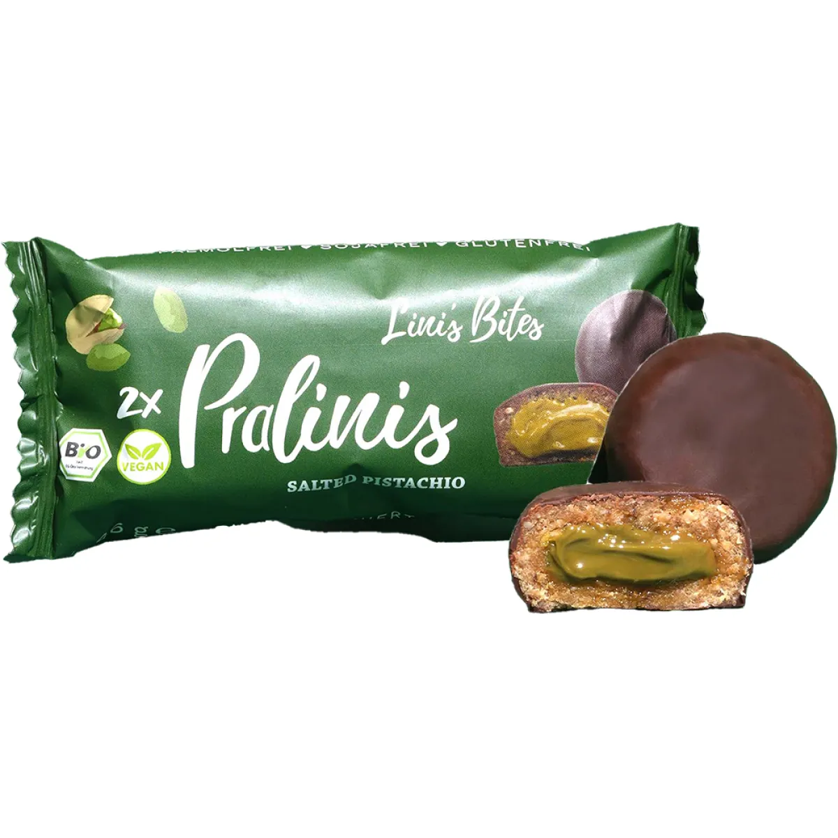 Lini's Bites Pralinis Salted Pistachio 2x23 g