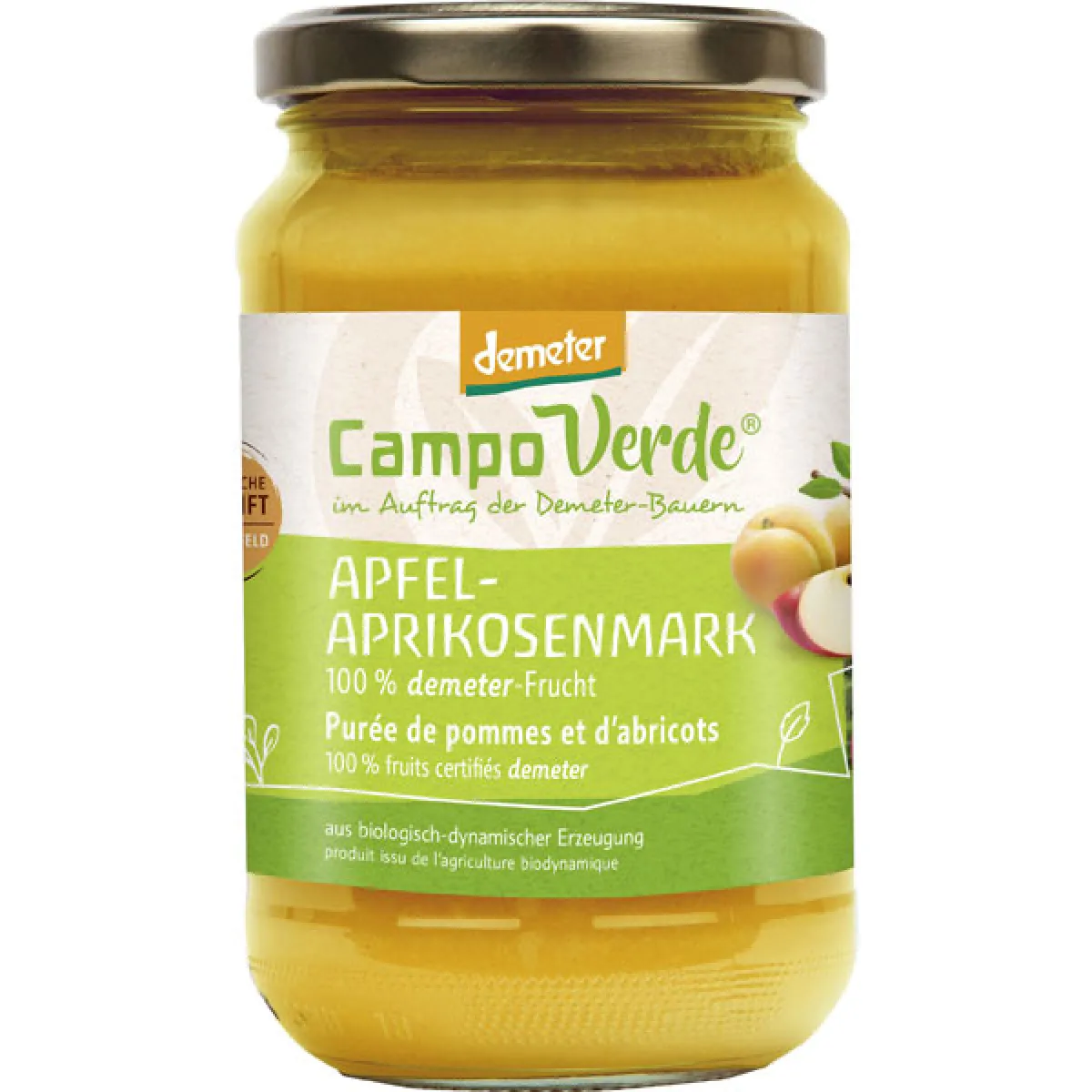 Demeter Campo Verde Apfel-Aprikosenmark 360 g