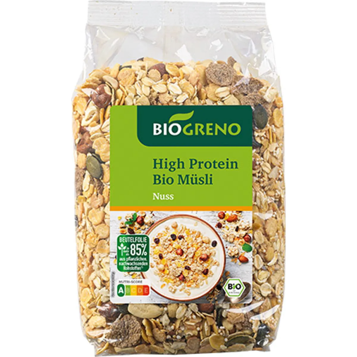 Biogreno High Protein Müsli Nuss 425 g