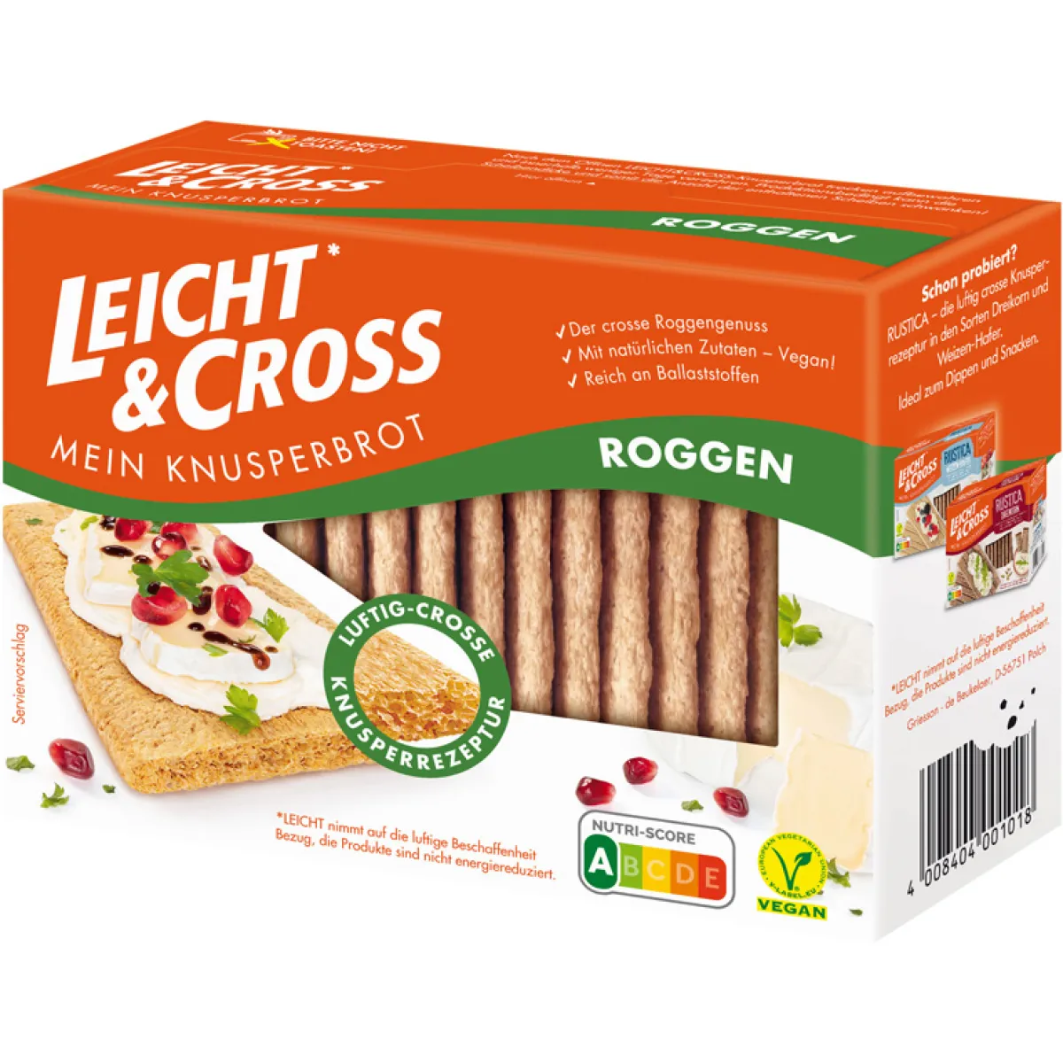 Leicht & Cross Knusperbrot Roggen 125 g