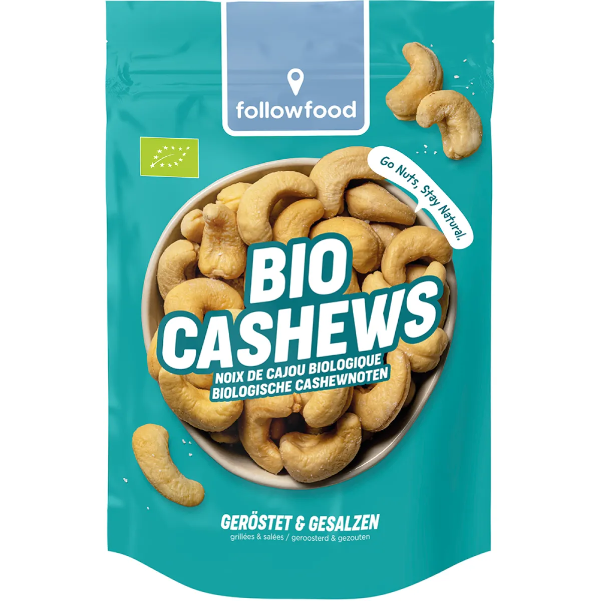 followfood Bio Cashews geröstet & gesalzen 150 g