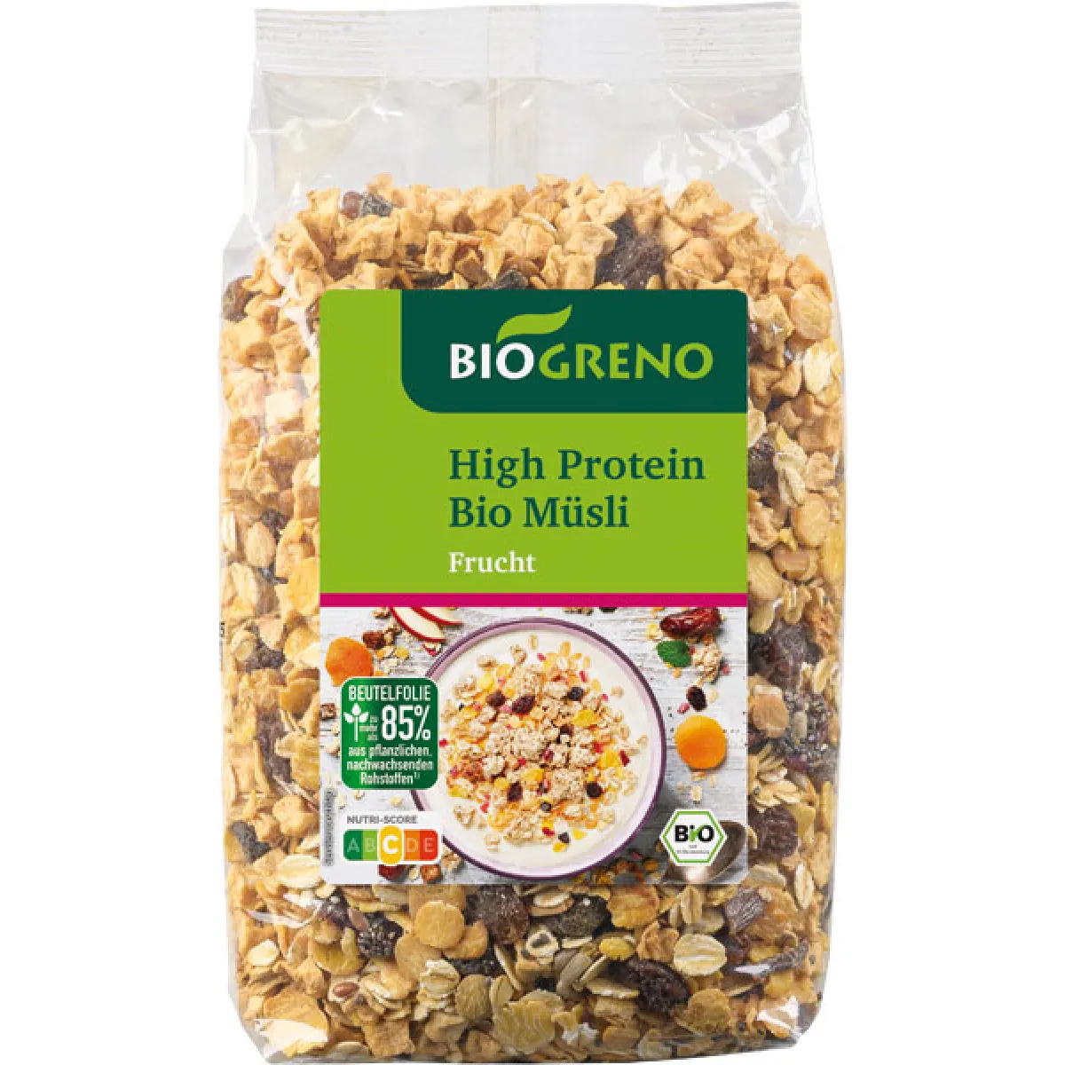 Biogreno High Protein Müsli Frucht 425 g