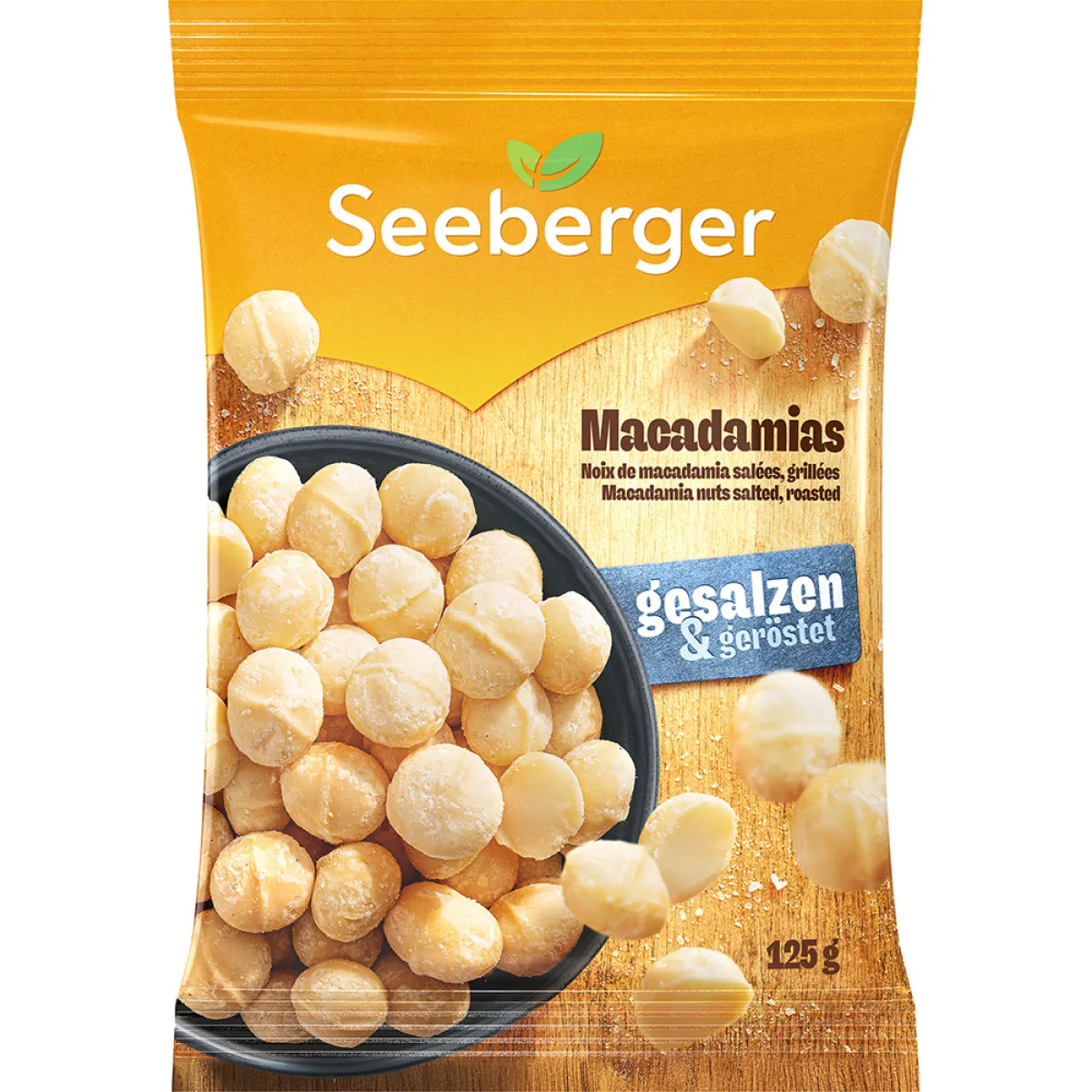 Seeberger Macadamias geröstet & gesalzen 125 g