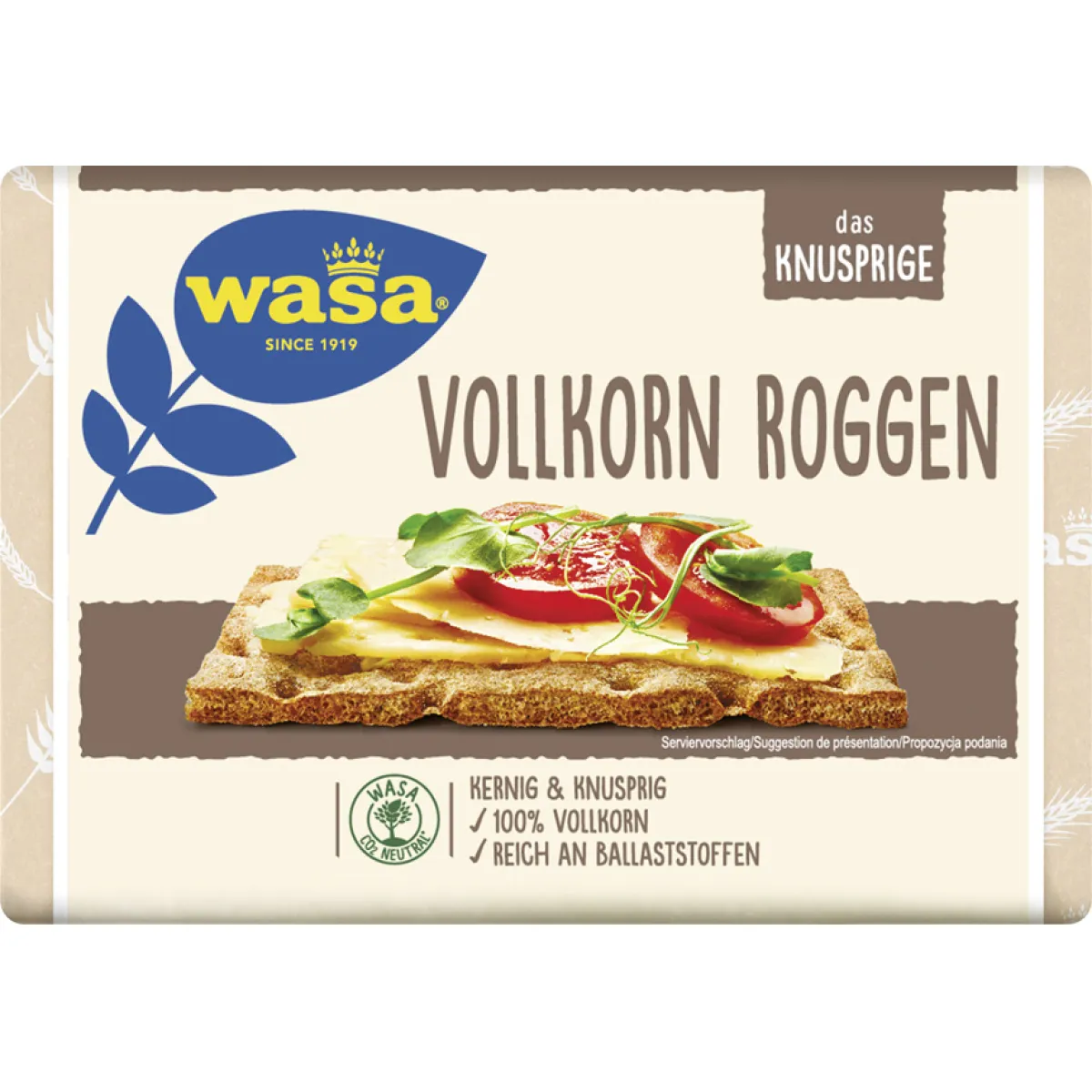 Knusperbrot Wasa Vollkorn Roggen 260 g