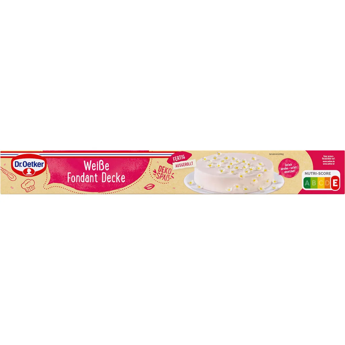 Dr. Oetker Weiße Fondant Decke 450 g