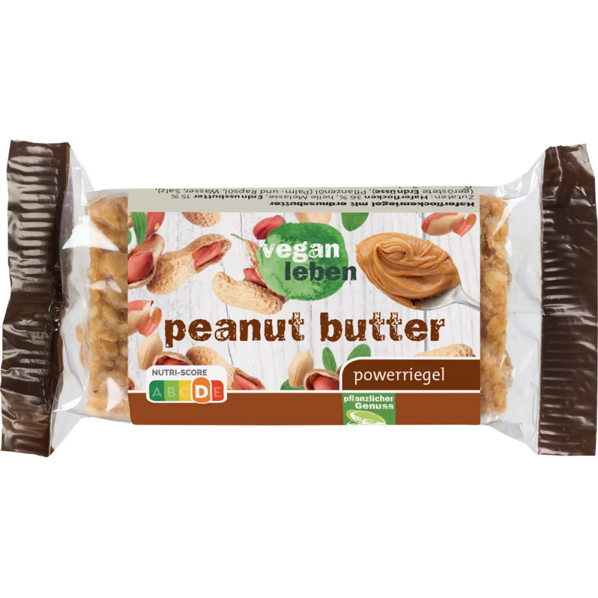 vegan leben Powerriegel peanut butter 90 g