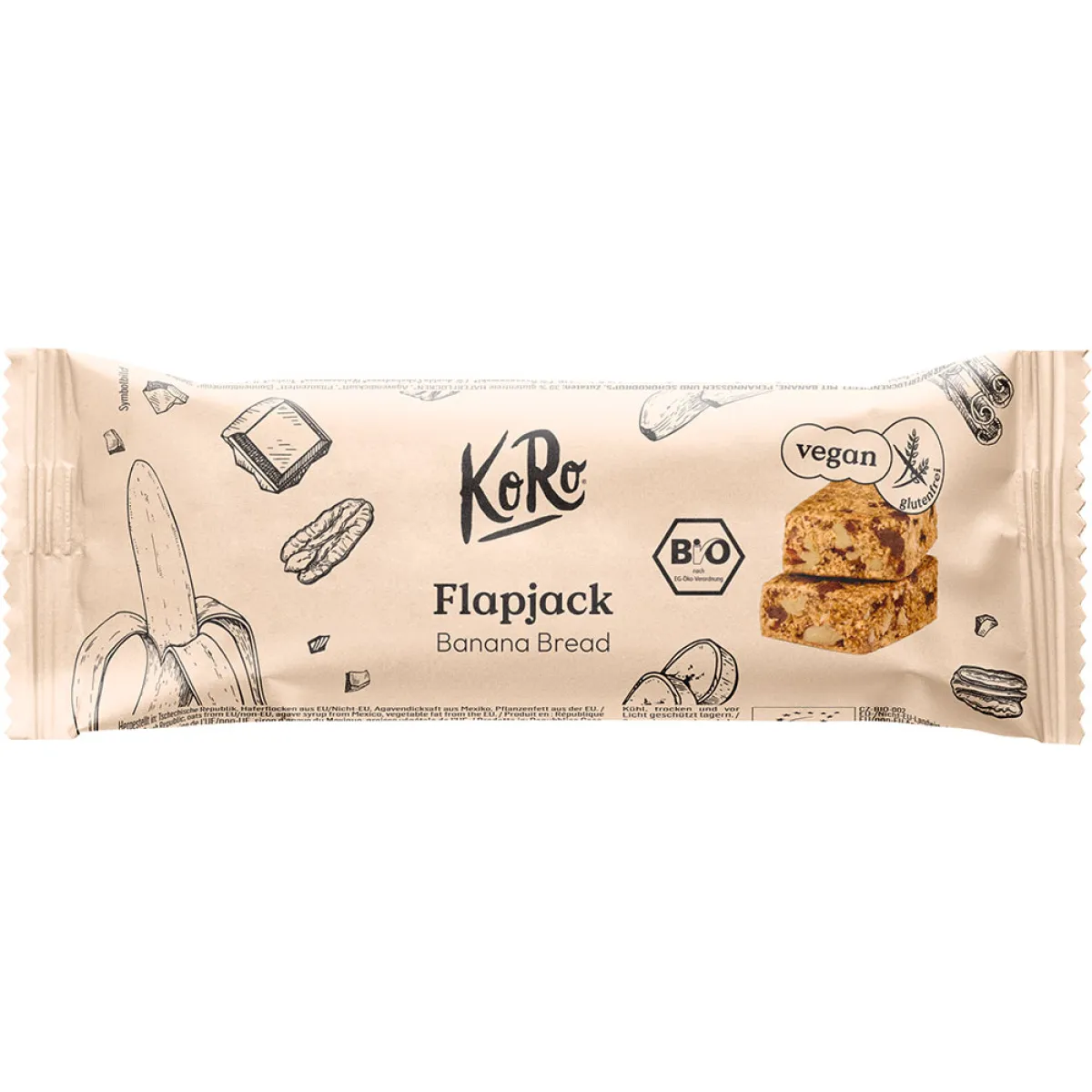Koro Flapjack Banana Bread 60 g