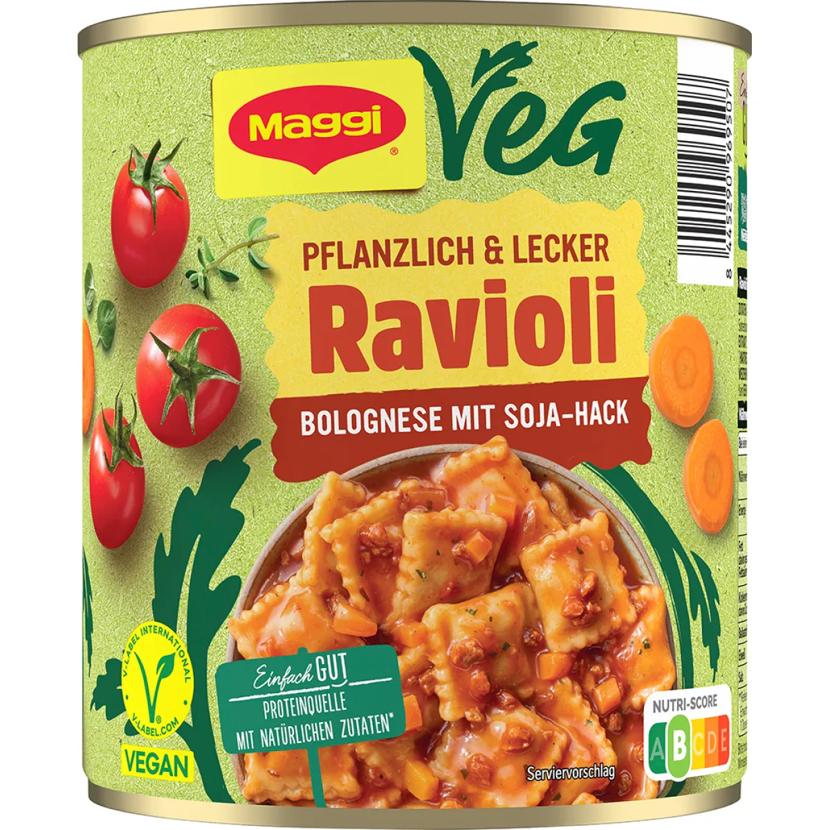 Maggi Ravioli Bolognese mit Soja-Hack 800 g