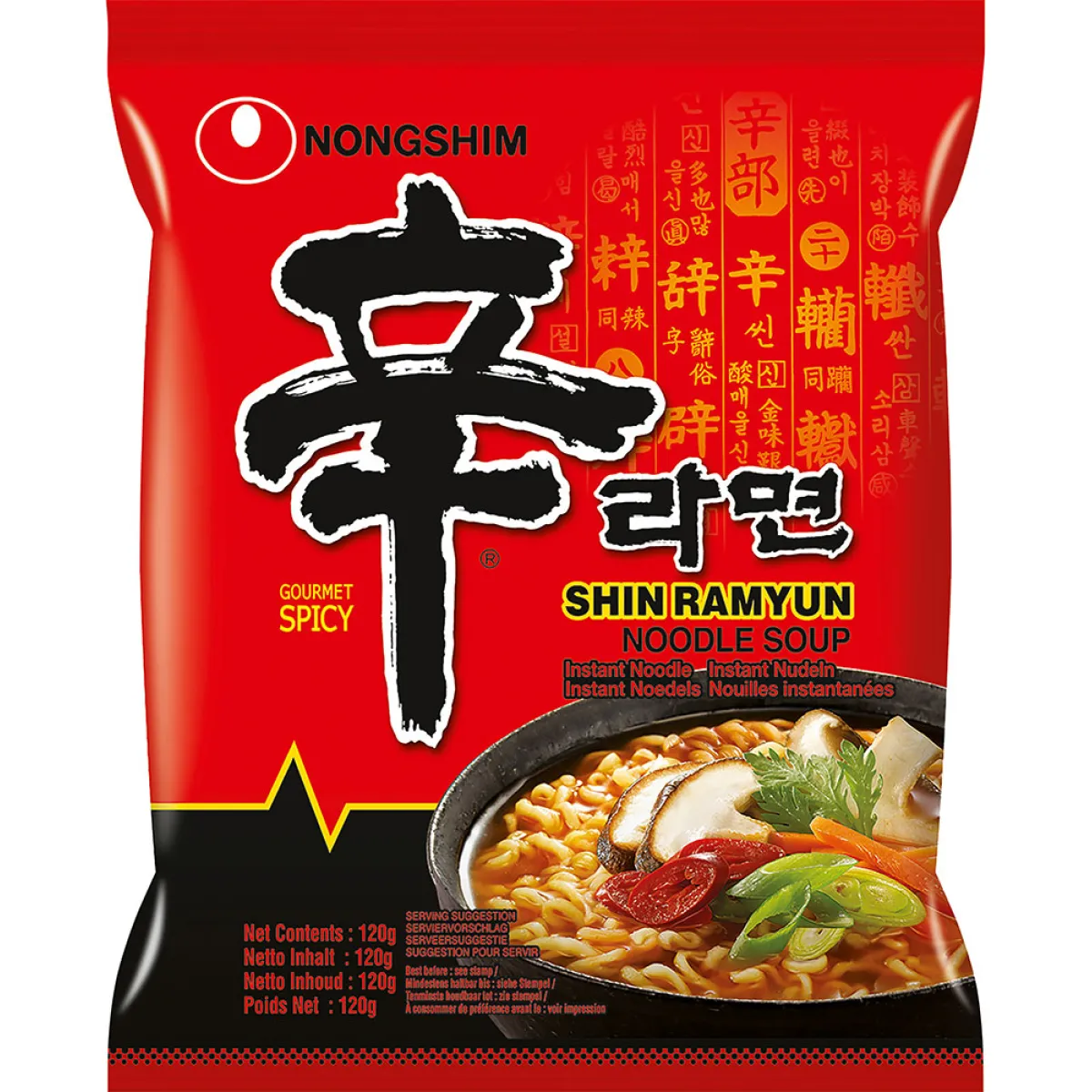 Nongshim Instant Nudeln Hot & Spicy 120 g