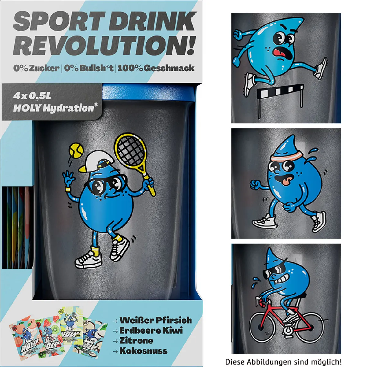 Holy Hydration Starter Set mit 4 Sorten 4x7 g