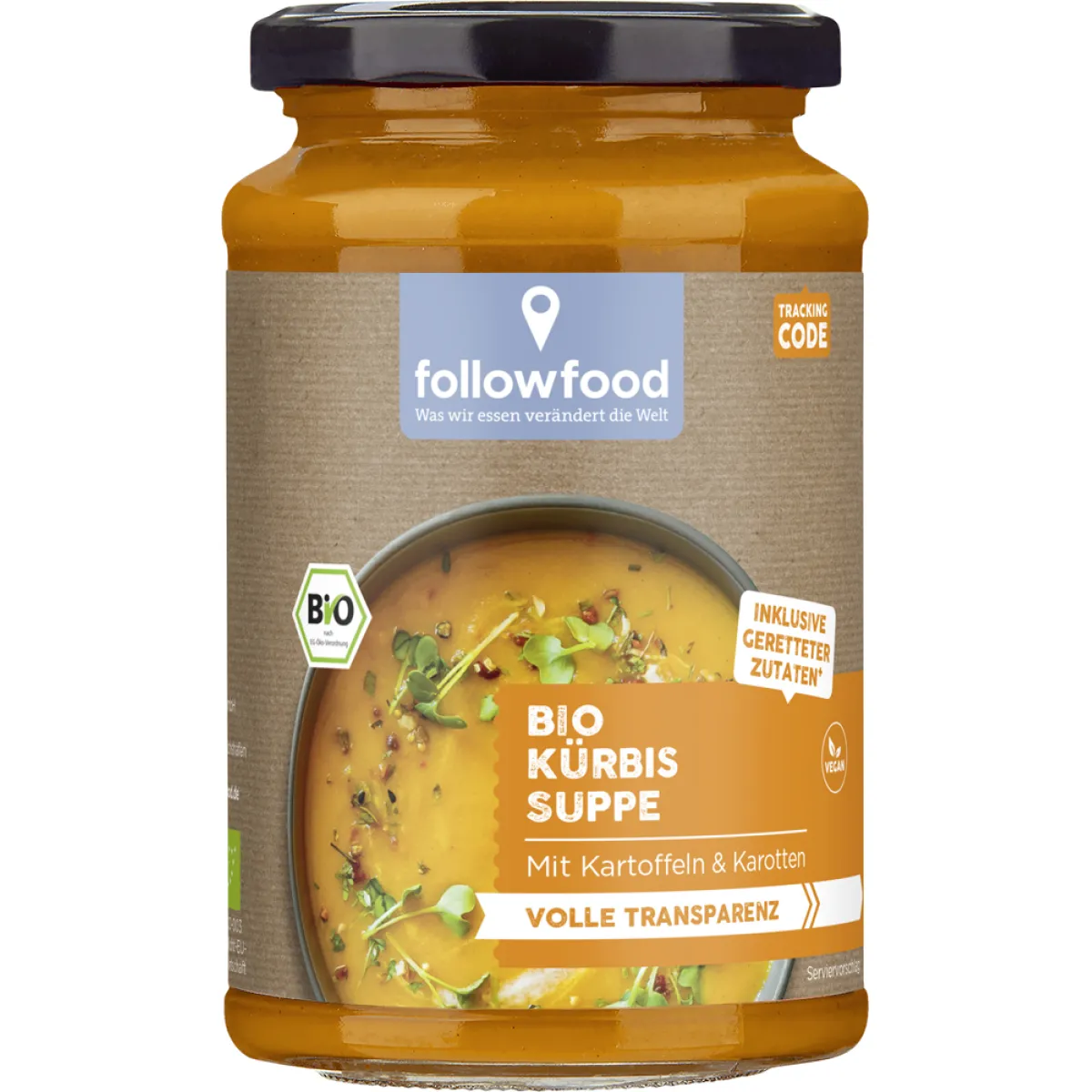 followfood Bio Kürbis Suppe 375 ml