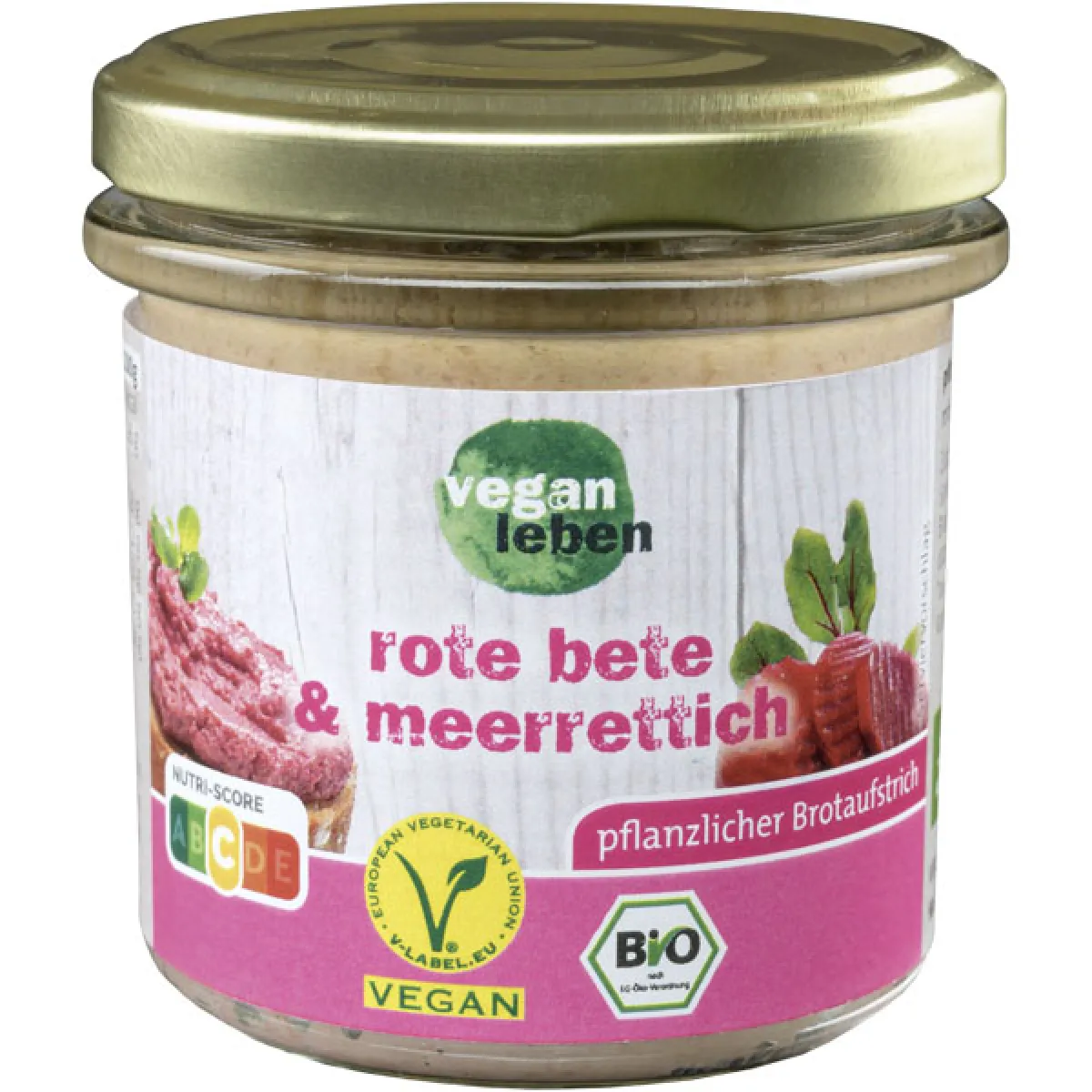 vegan leben Brotaufstrich Rote Bete-Meerrettich 135 g