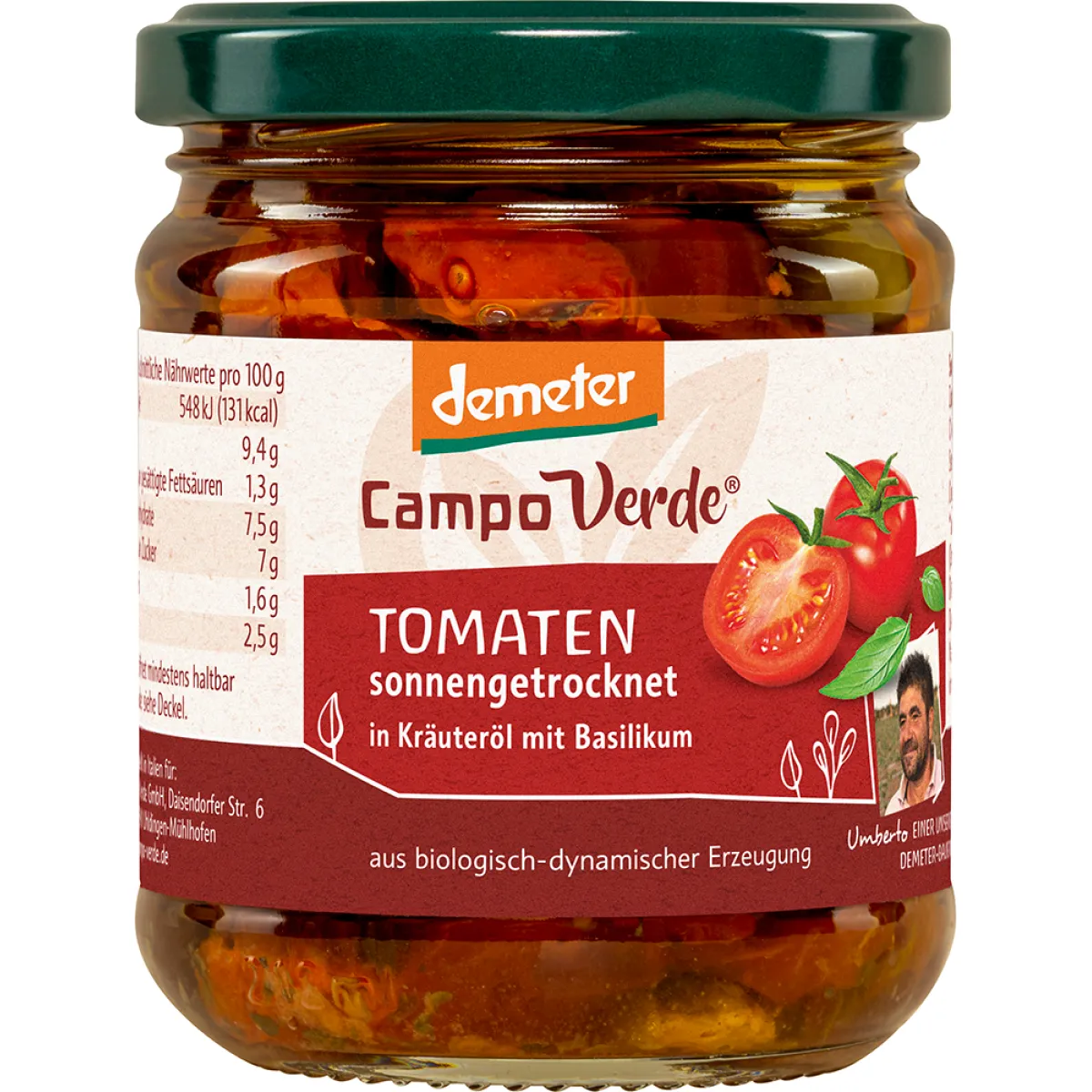 Demeter Campo Verde sonnengetrocknete Tomaten 190 g