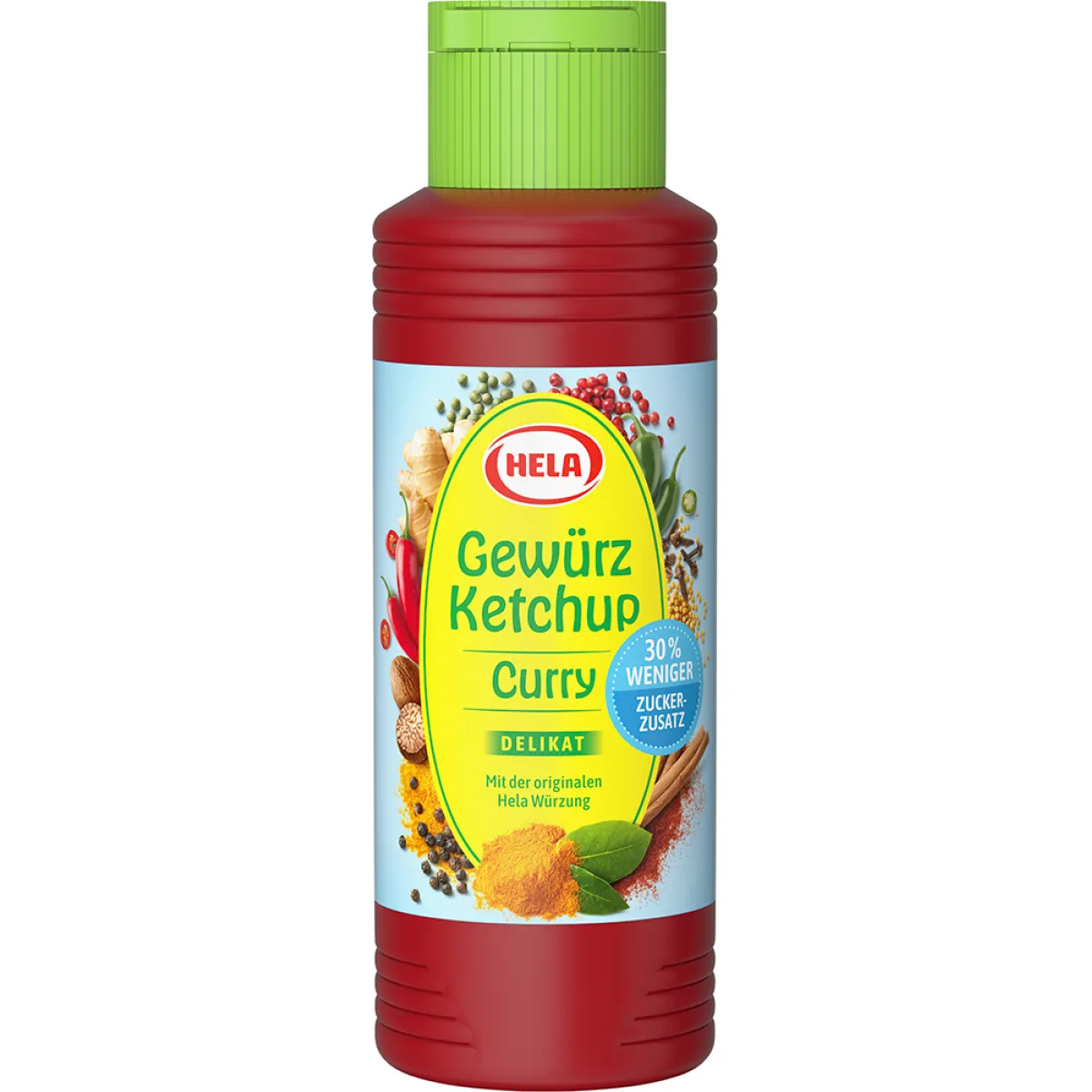 Hela Gewürzketchup Curry 30% weniger Zucker 300 ml