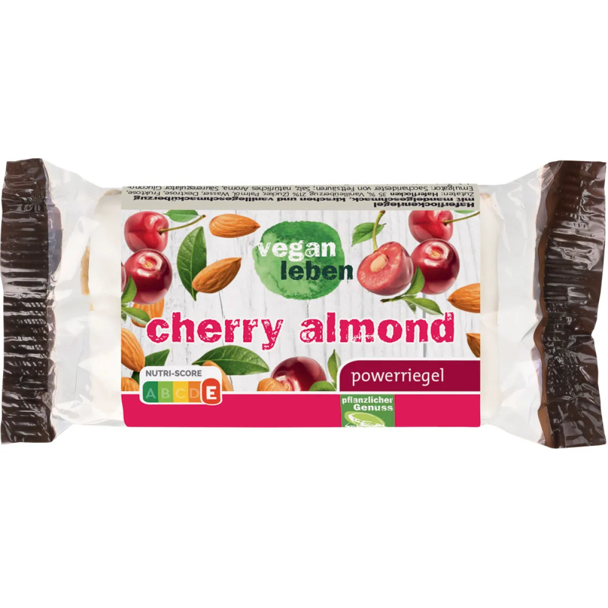 vegan leben Powerriegel cherry almond 90 g