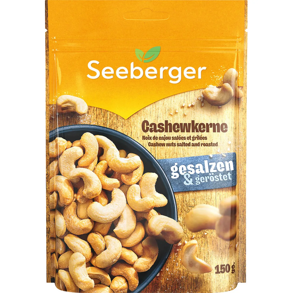 Seeberger Cashewkerne gesalzen und geröstet 150 g