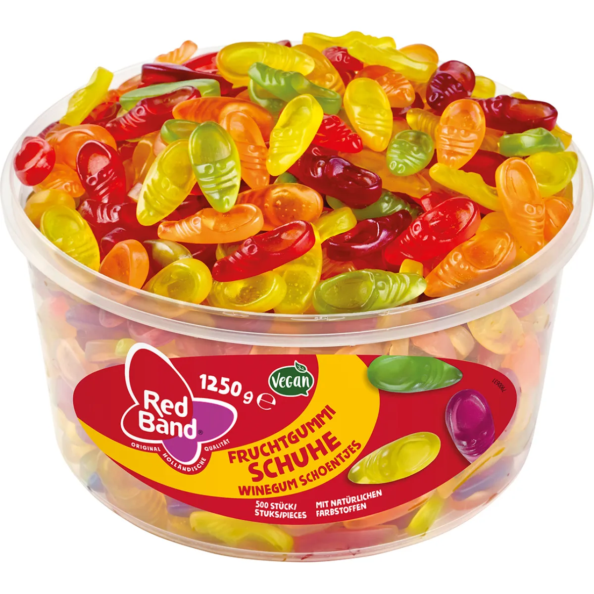 Red Band Fruchtgummi Schuhe 500 Stück 1250 g