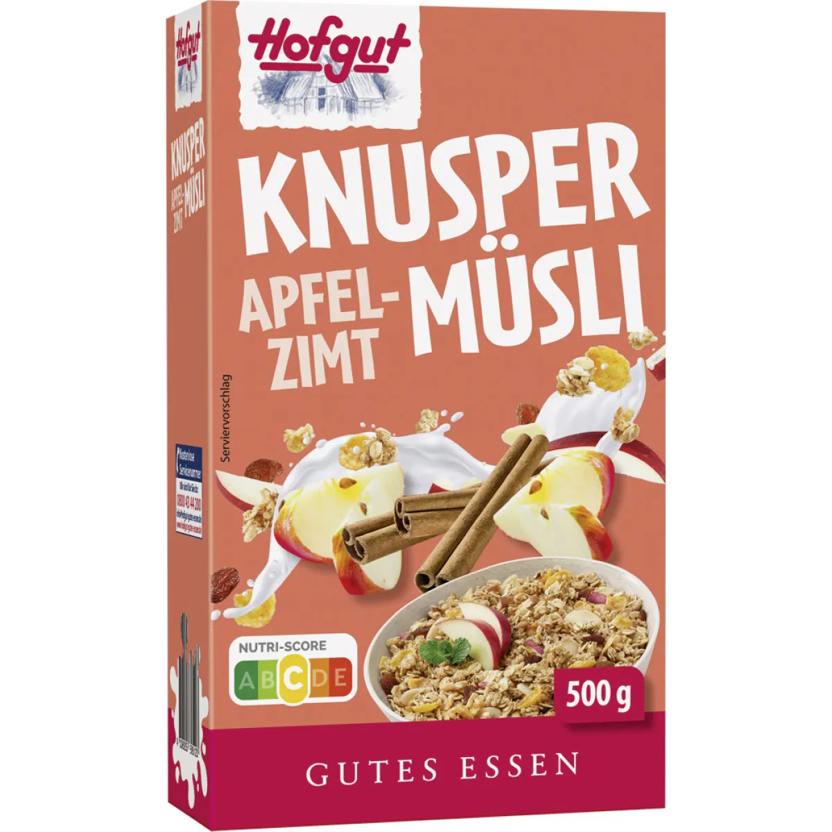 Hofgut Apfel-Zimt Müsli 500 g