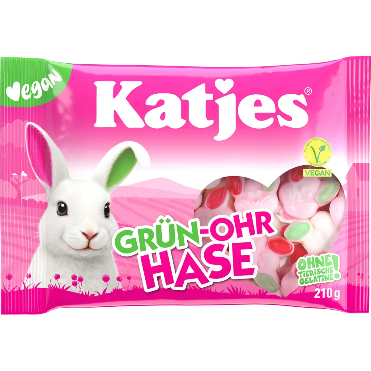 Katjes Grün-Ohr Hase 210 g