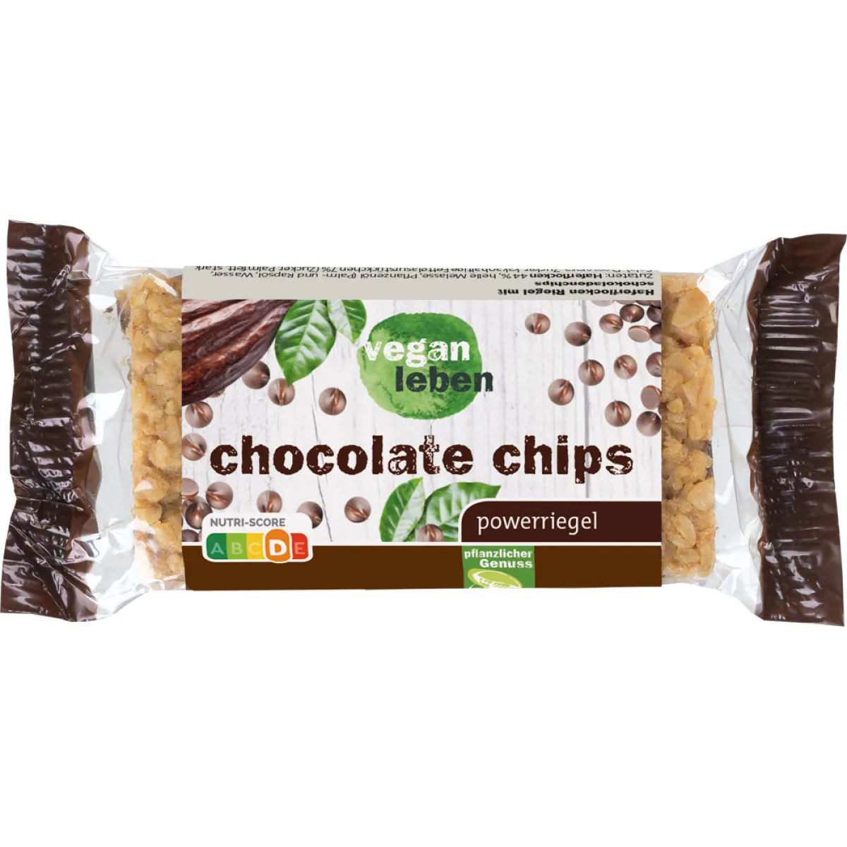 vegan leben Powerriegel chocolate chip 90 g