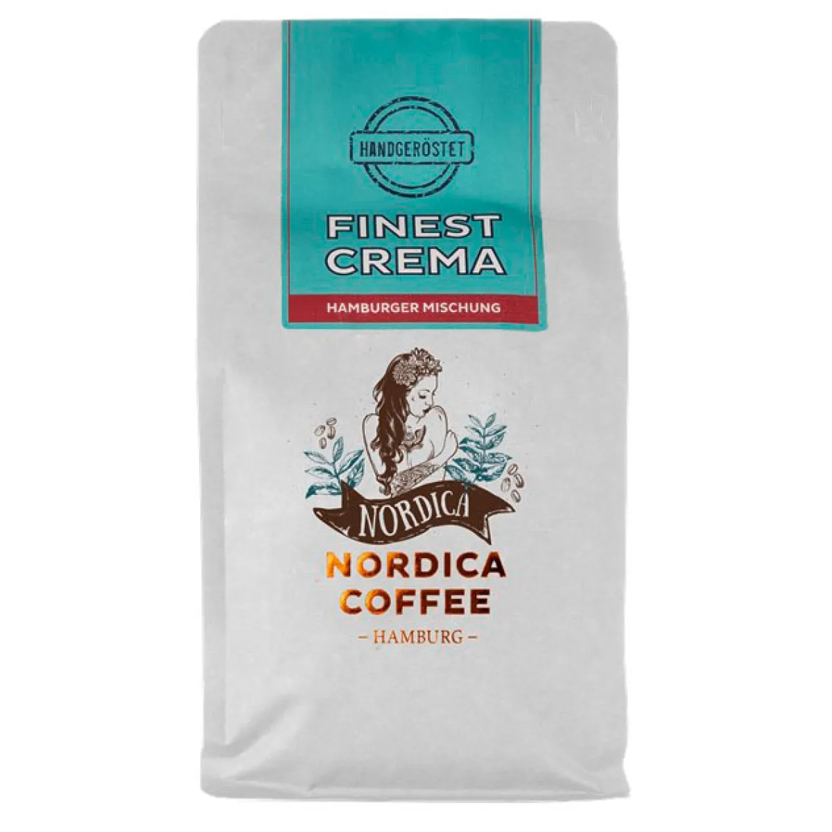 Nordica Coffee Hamburg Finest Crema ganze Bohne 500 g