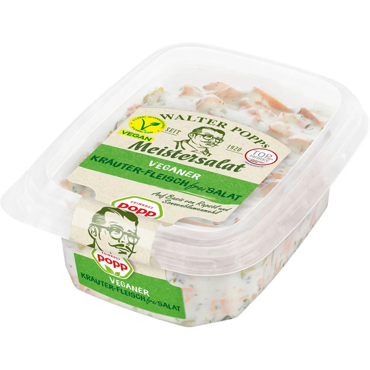 Popp Meistersalat Veganer Kräuter-Fleischfreisalat 150 g