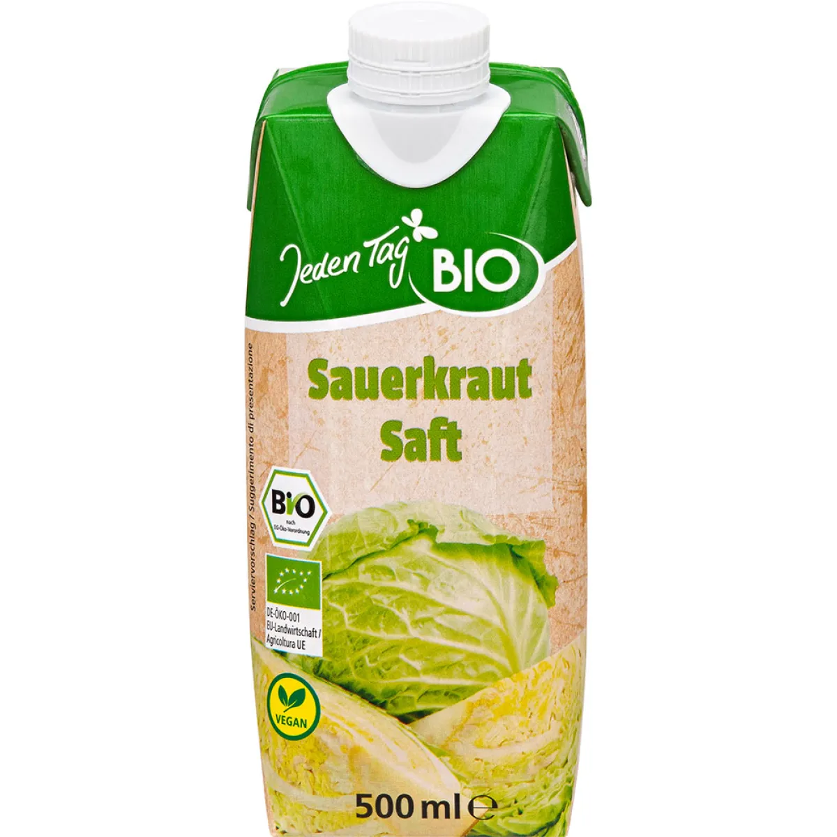 Jeden Tag Bio Sauerkraut Direktsaft 500 ml