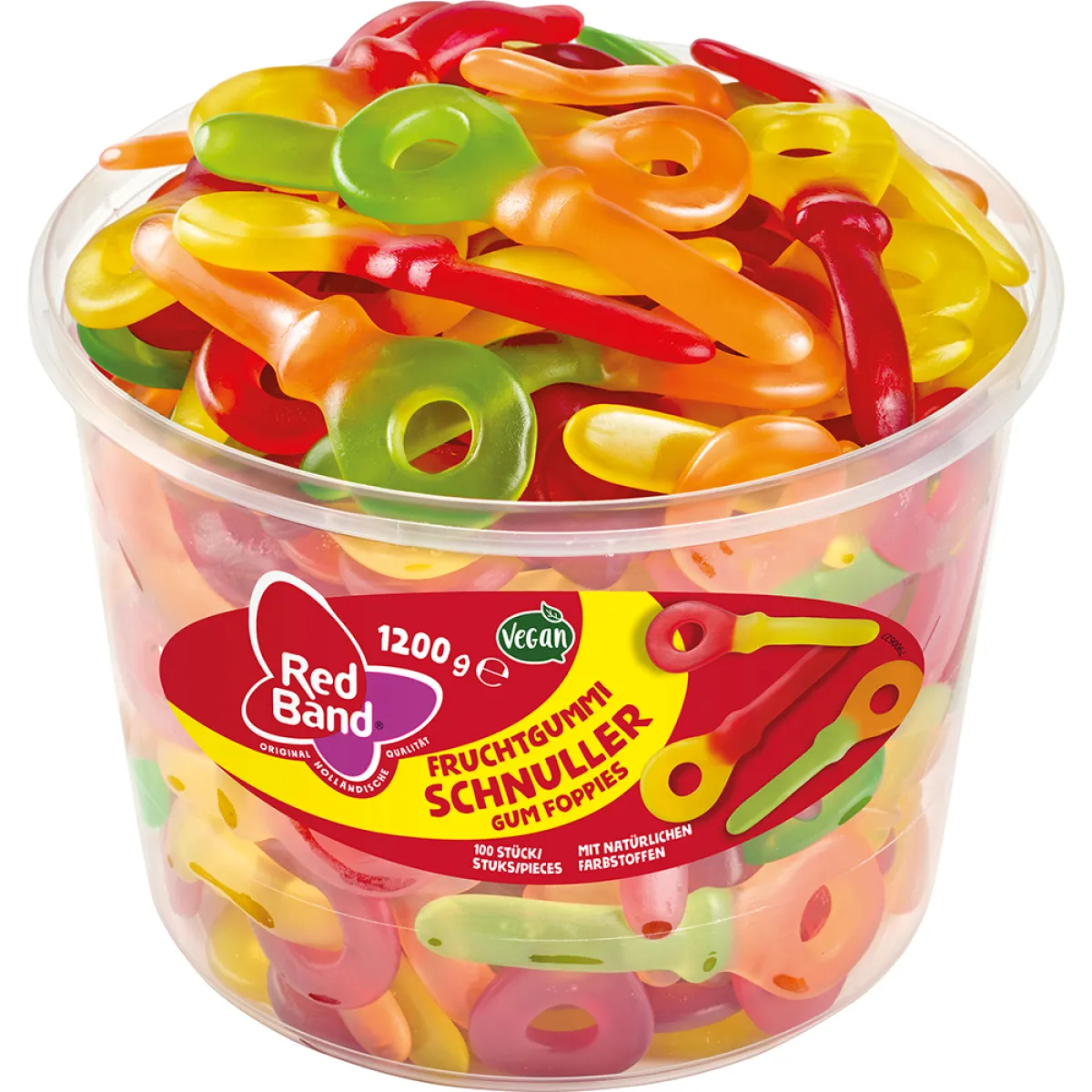 Red Band Fruchtgummi Schnuller 100 Stück 1200 g