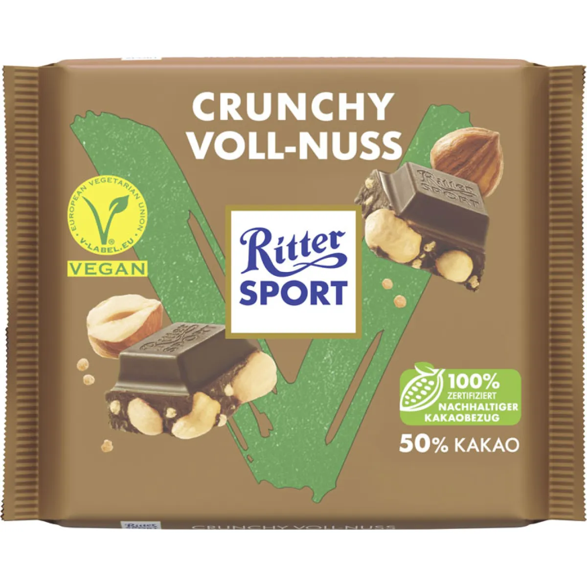 Ritter Sport vegan Crunchy Voll-Nuss 100 g