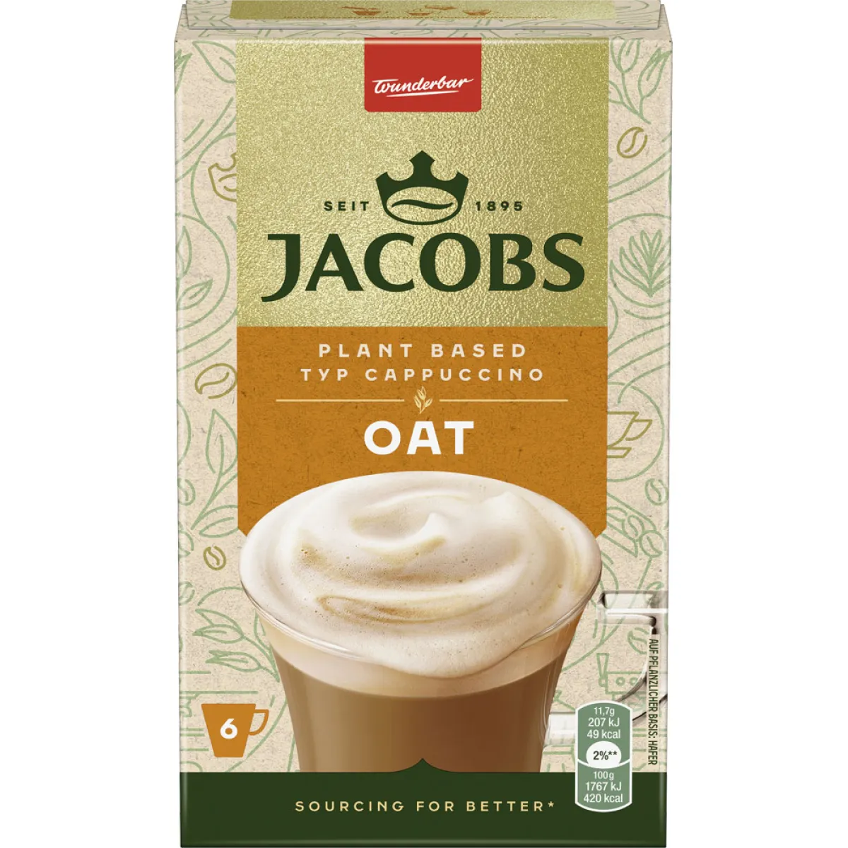 Jacobs OAT Typ Cappuccino 6x11,7 g