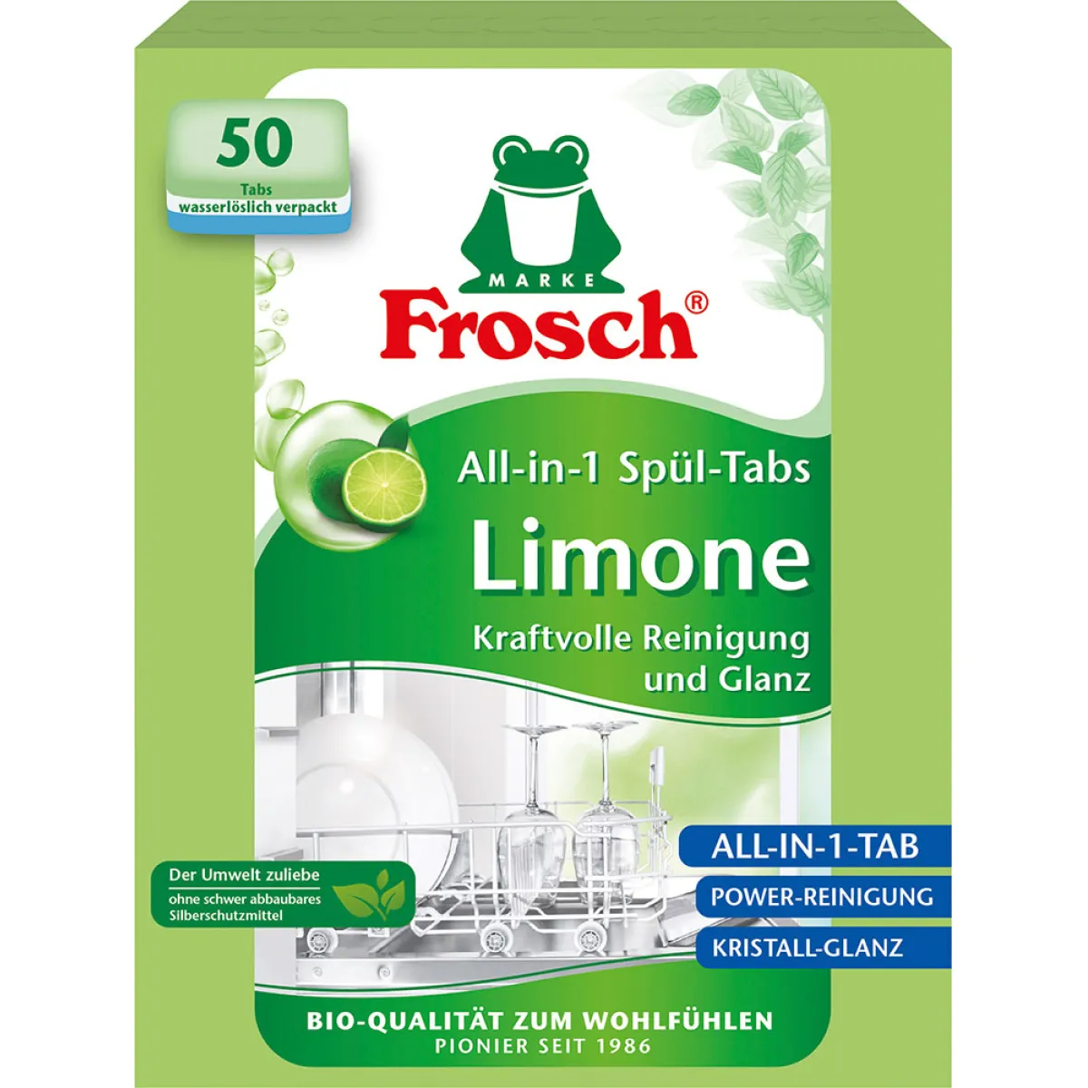 Frosch All-in-1 Spül-Tabs Limone 50 Tabs