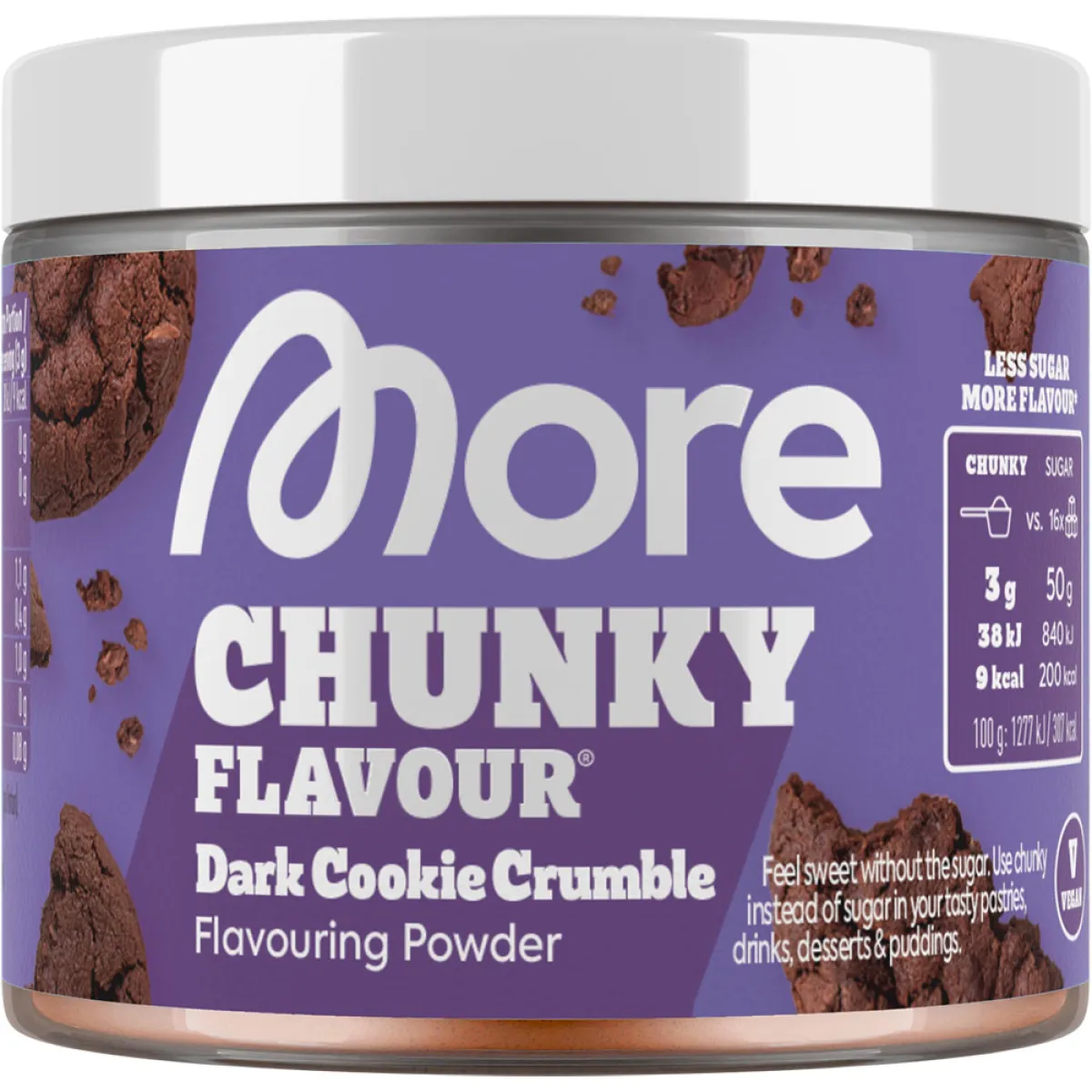 More Chunky Flavour Dark Cookie Crumble 90 g