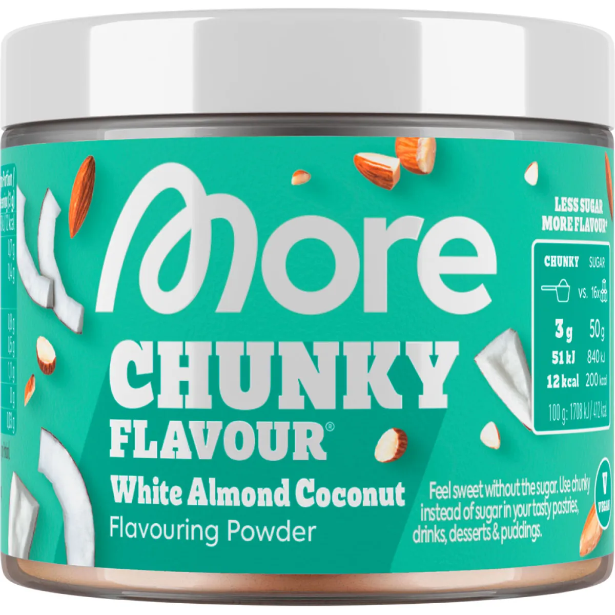 More Nutrition Chunky Flavour White Almond Coconut 90 g