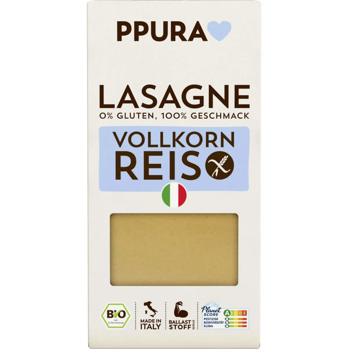 PPURA Vollkornreis Lasagne 250 g