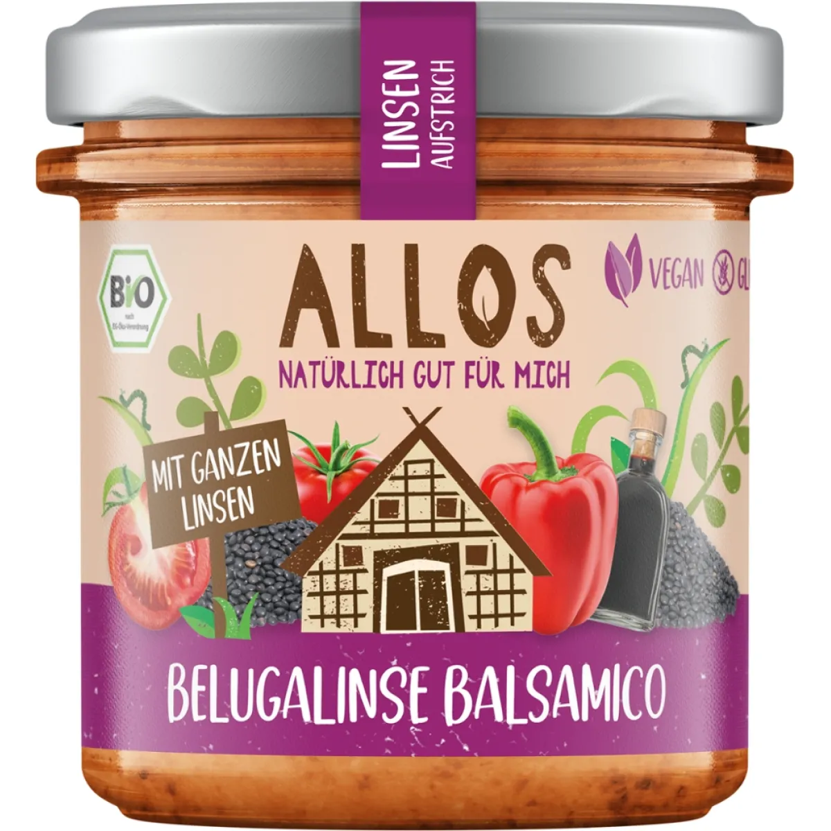 Allos Aufs Brot Belugalinse Balsamico 140 g