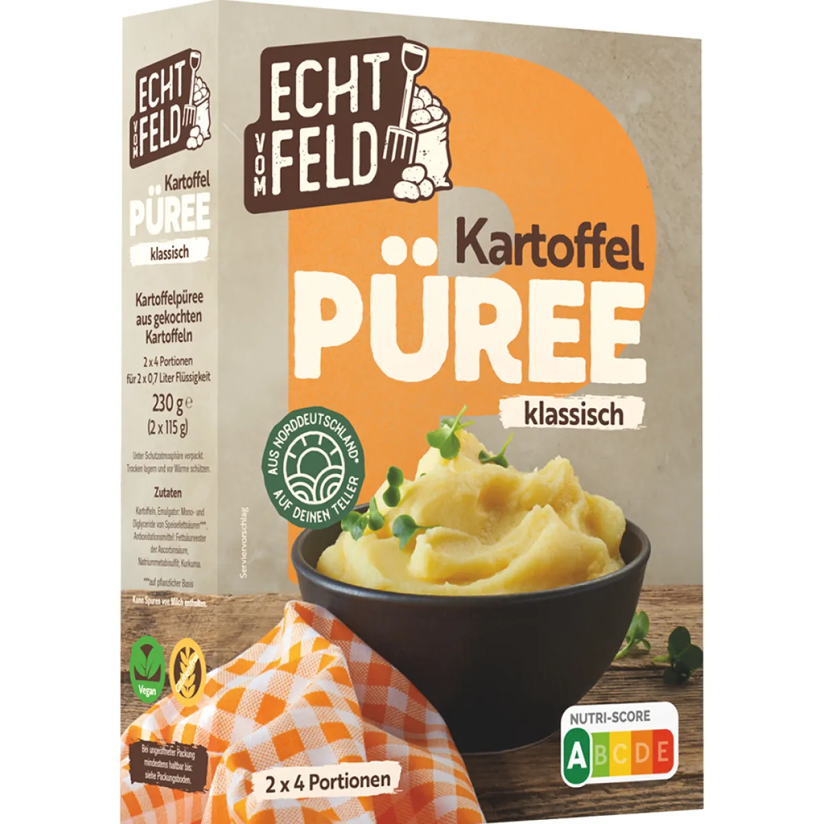 Echt vom Feld Kartoffel Püree klassisch 230 g
