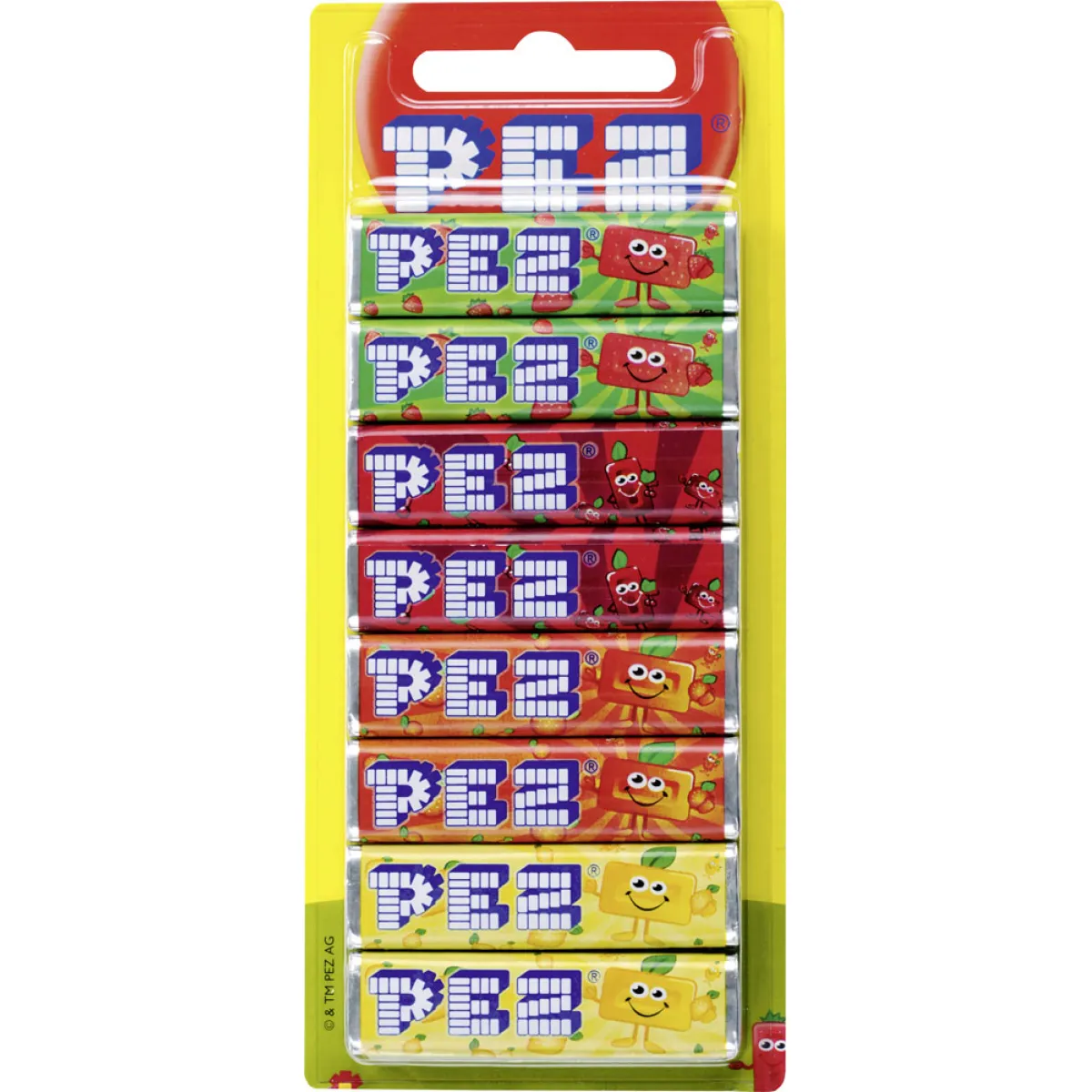 PEZ Nachfüller Fruchtbonbons 8 x 8,5 g
