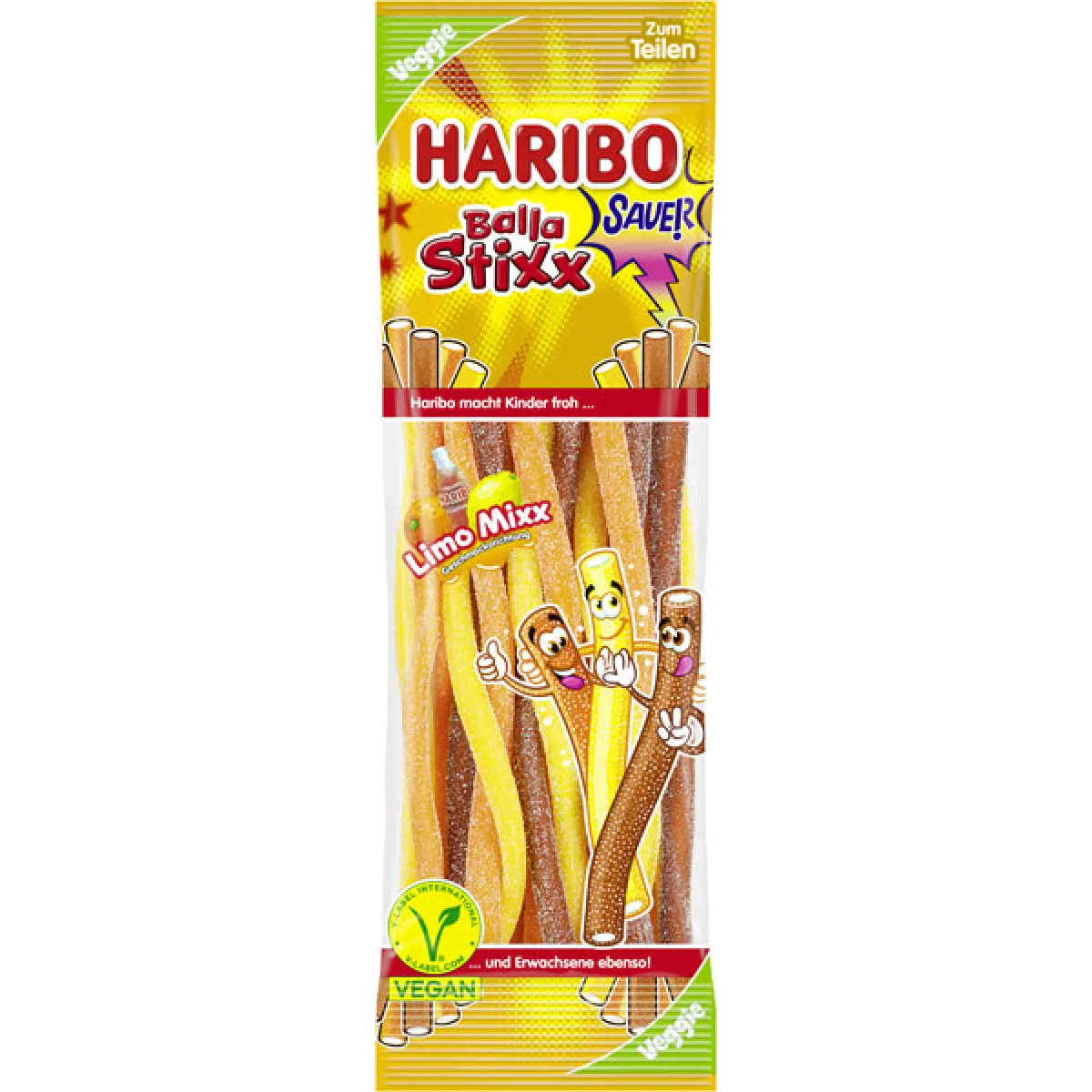 Haribo Balla Stixx Limo Mixx 175 g