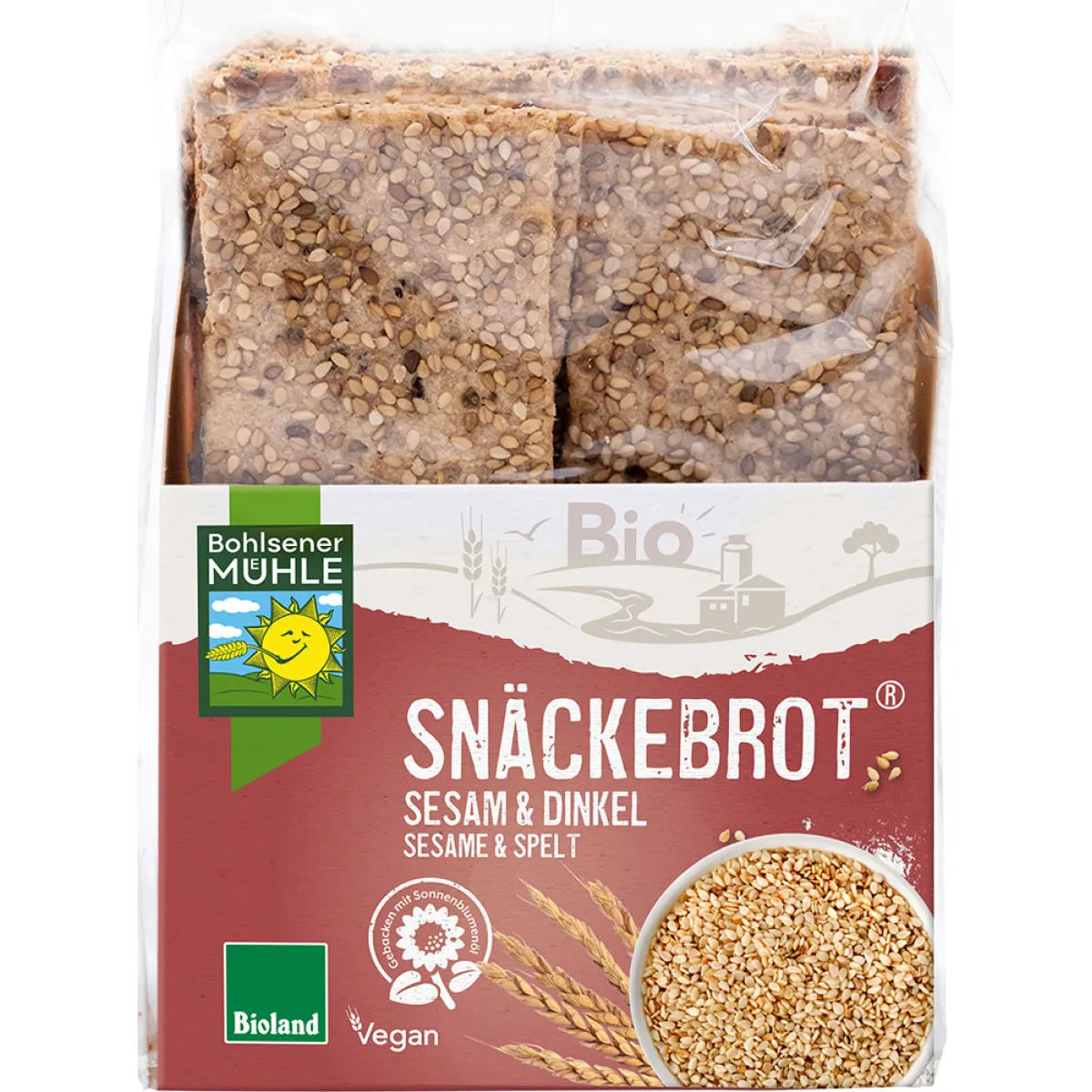 Bohlsener Mühle Snäckebrot Sesam & Dinkel 200 g