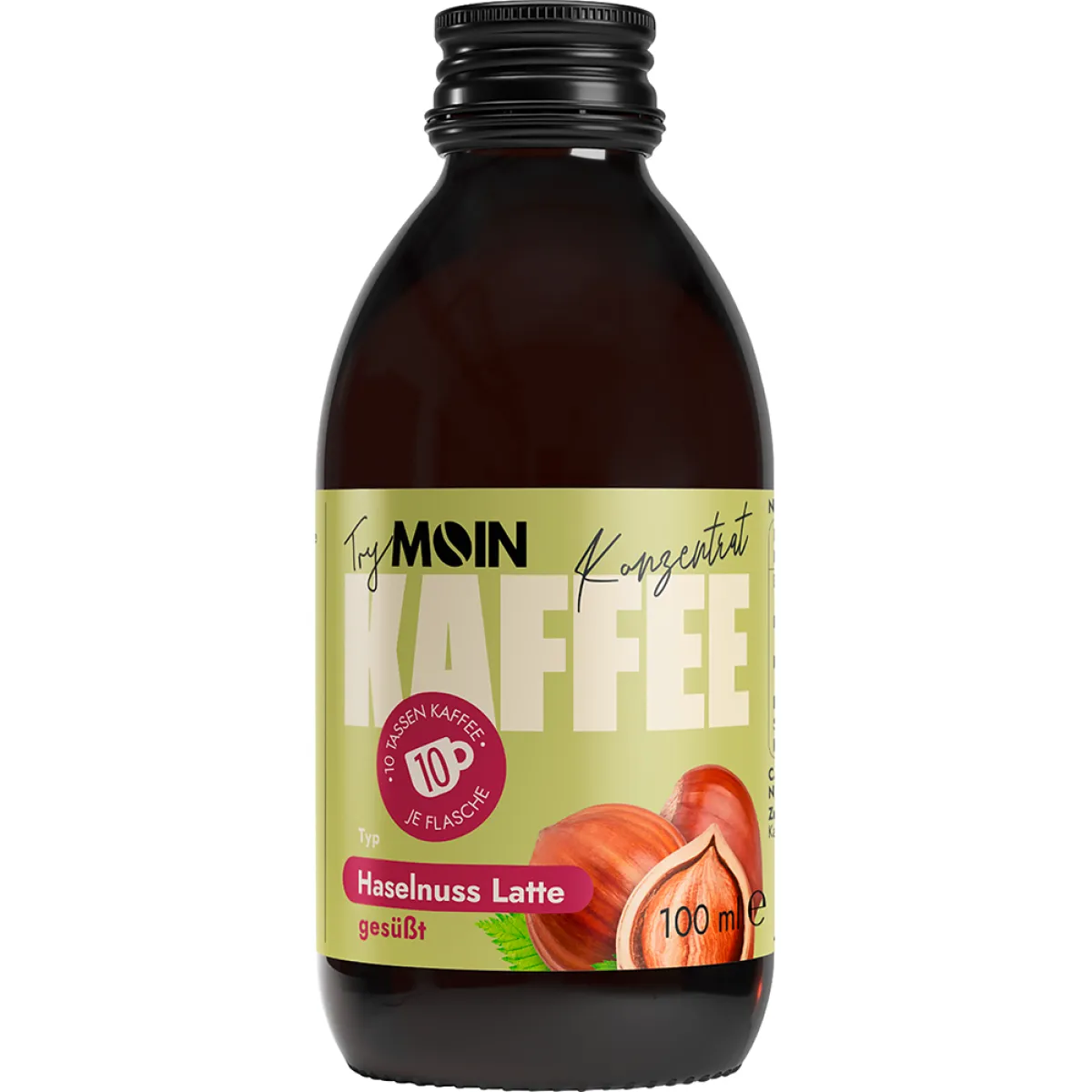 TryMoin Kaffeekonzentrat Haselnuss Latte 100 ml