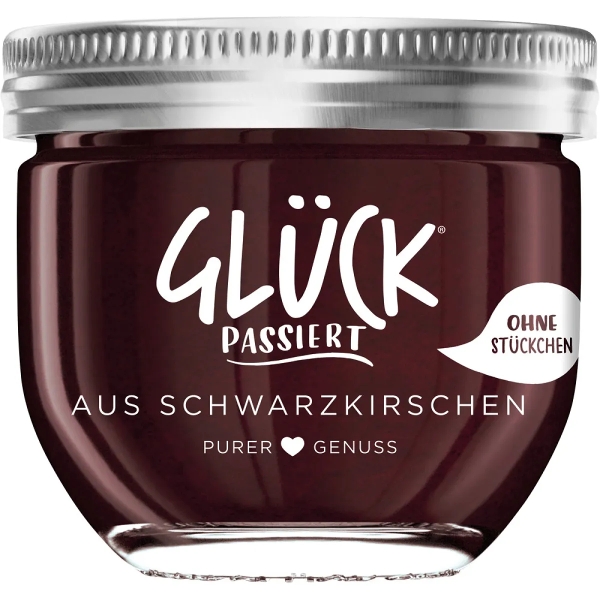 Glück Passiert Fruchtaufstrich Schwarzkirsche 230 g