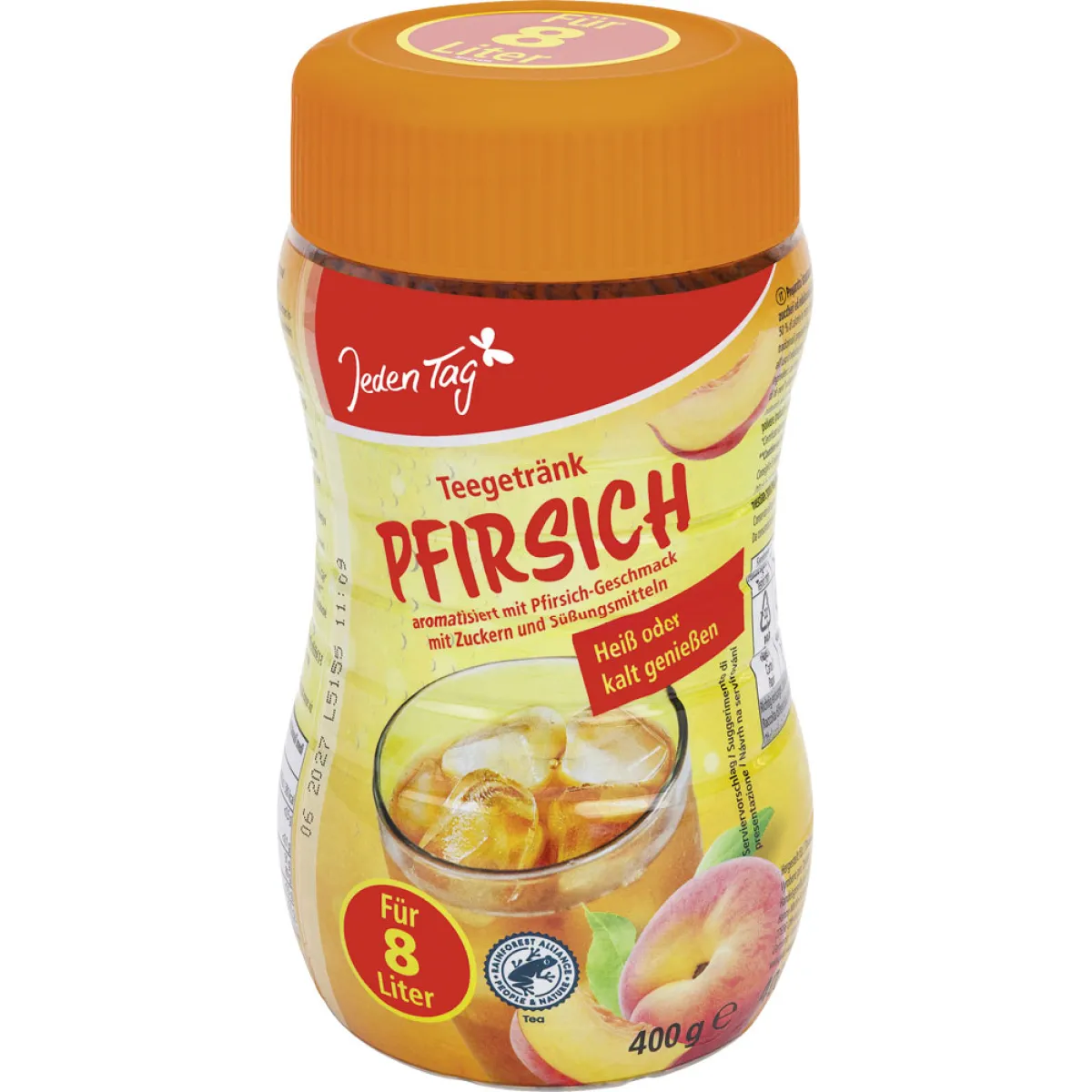 Jeden Tag Pfirisch-Teegetränk 8 L 400 g